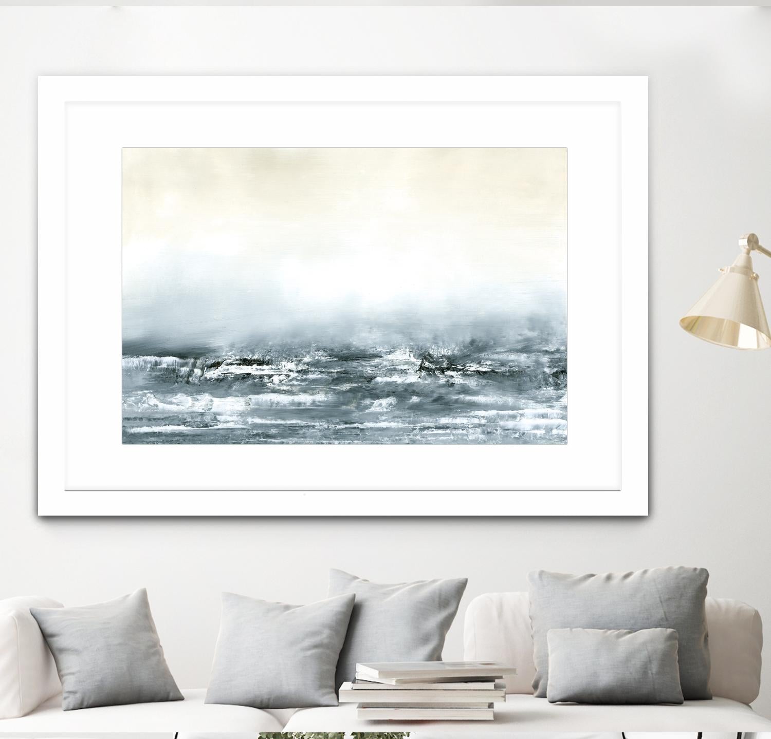 Sea View V by Sharon Gordon on GIANT ART - blue costal