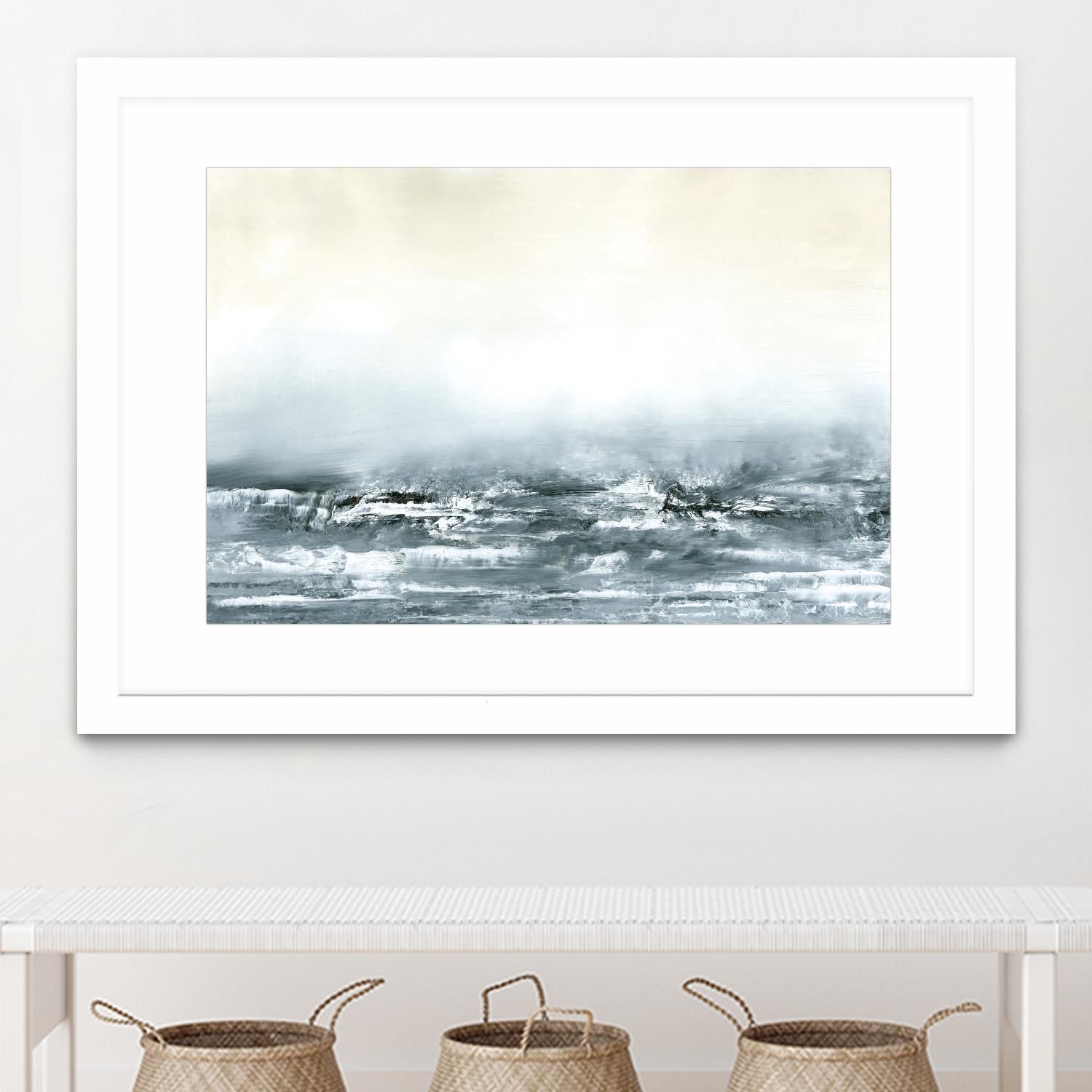 Sea View V by Sharon Gordon on GIANT ART - blue costal