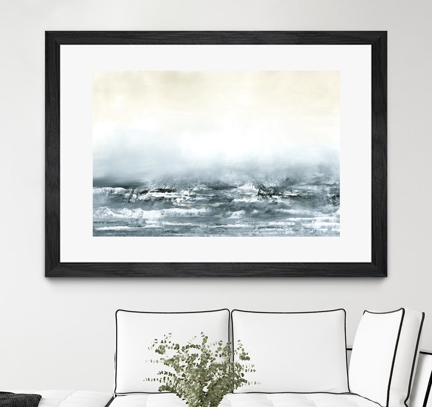 Sea View V by Sharon Gordon on GIANT ART - blue costal