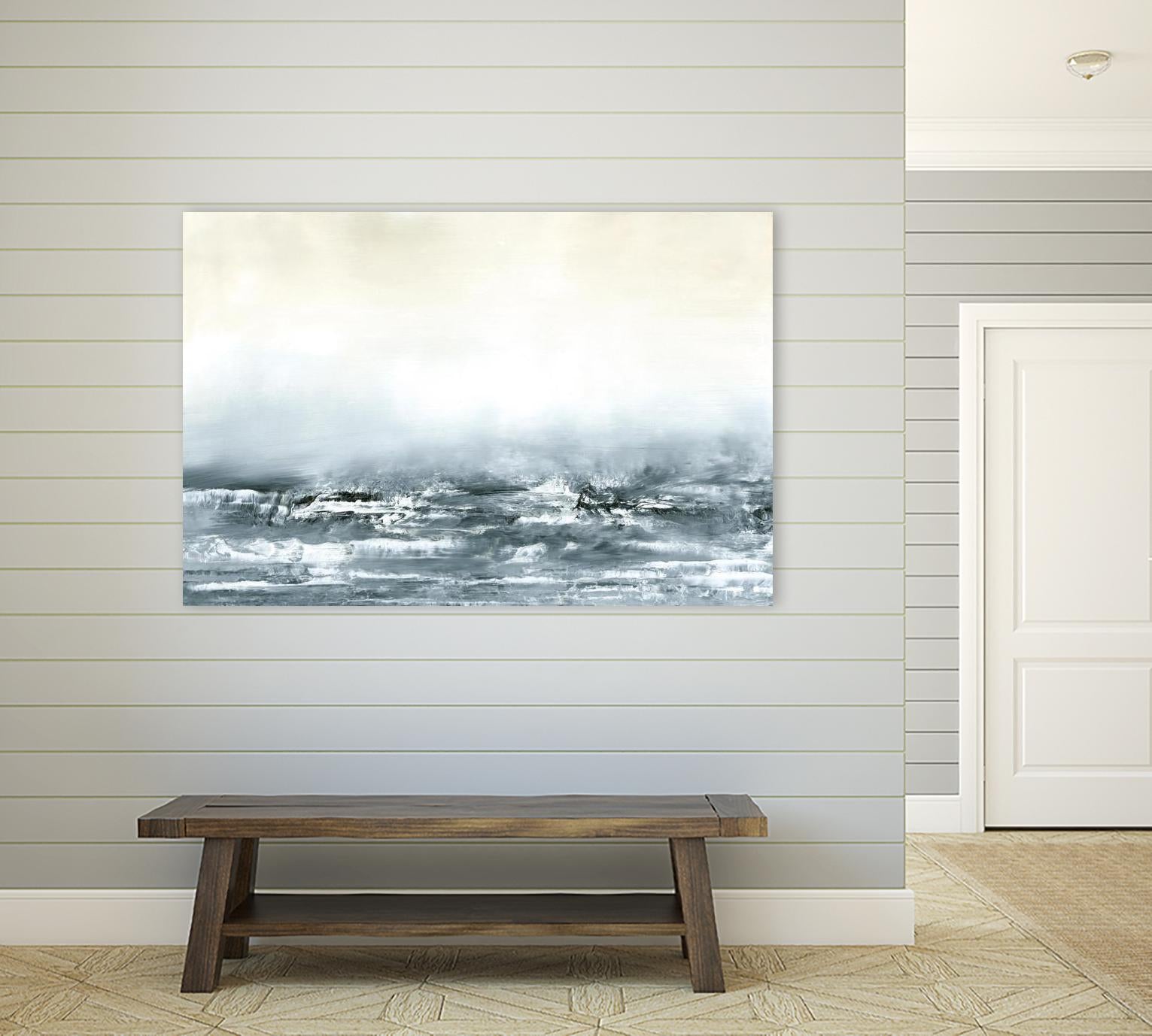 Sea View V by Sharon Gordon on GIANT ART - blue costal