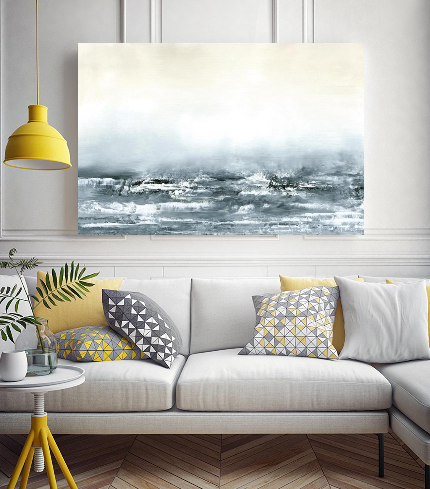 Sea View V by Sharon Gordon on GIANT ART - blue costal