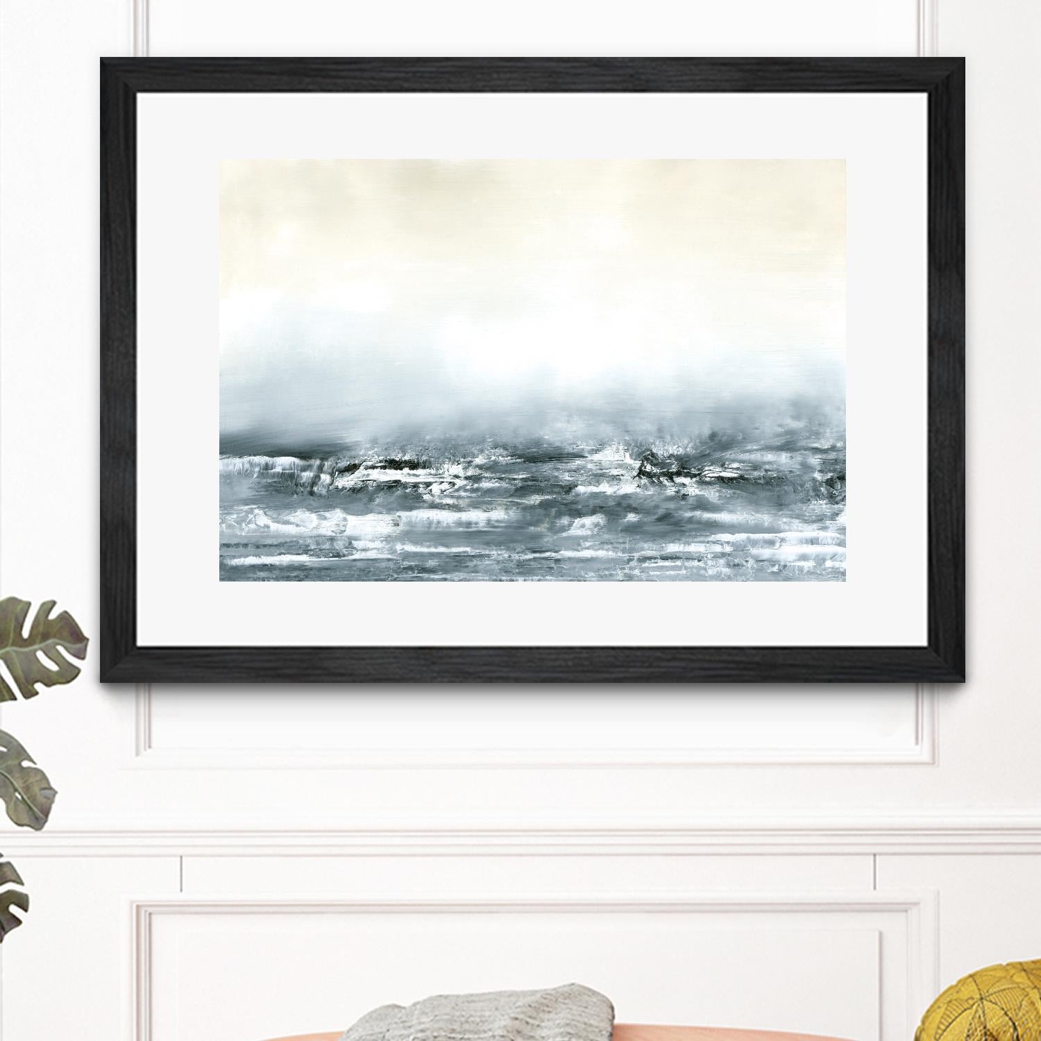 Sea View V by Sharon Gordon on GIANT ART - blue costal