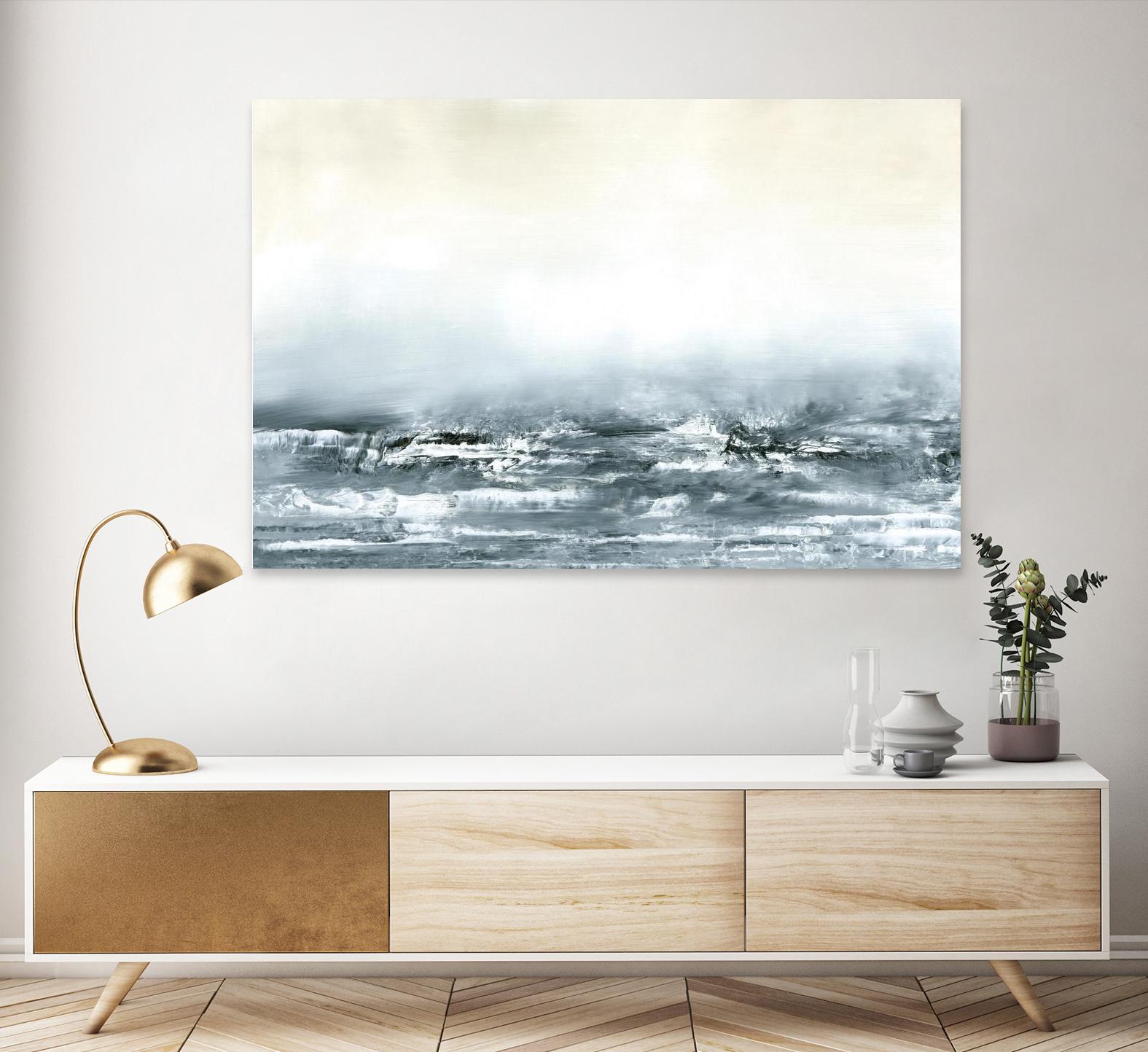 Sea View V by Sharon Gordon on GIANT ART - blue costal