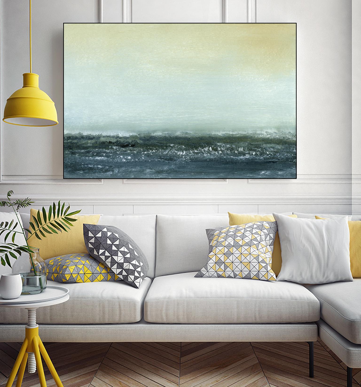 Sea View VI by Sharon Gordon on GIANT ART - blue costal ocean
