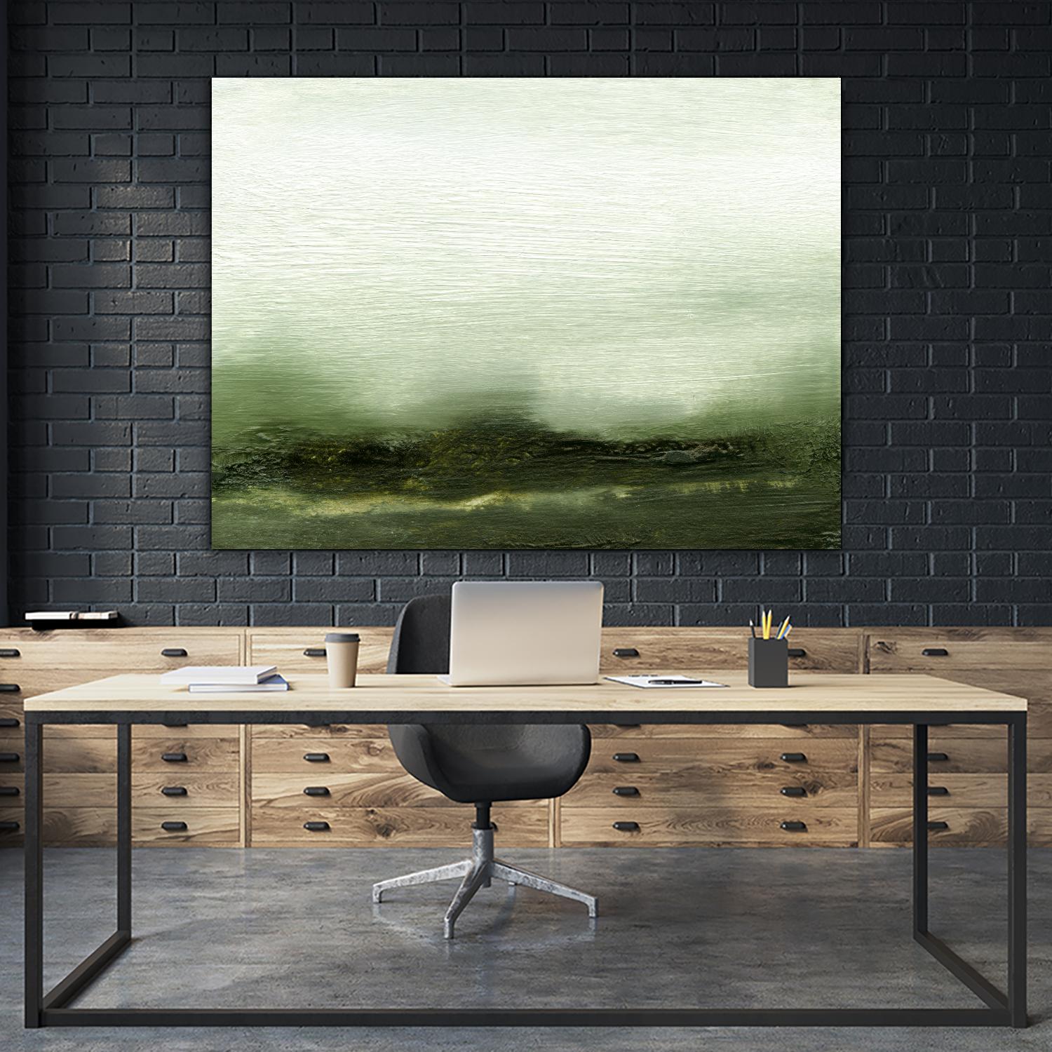 Verdant III by Sharon Gordon on GIANT ART - green abstract