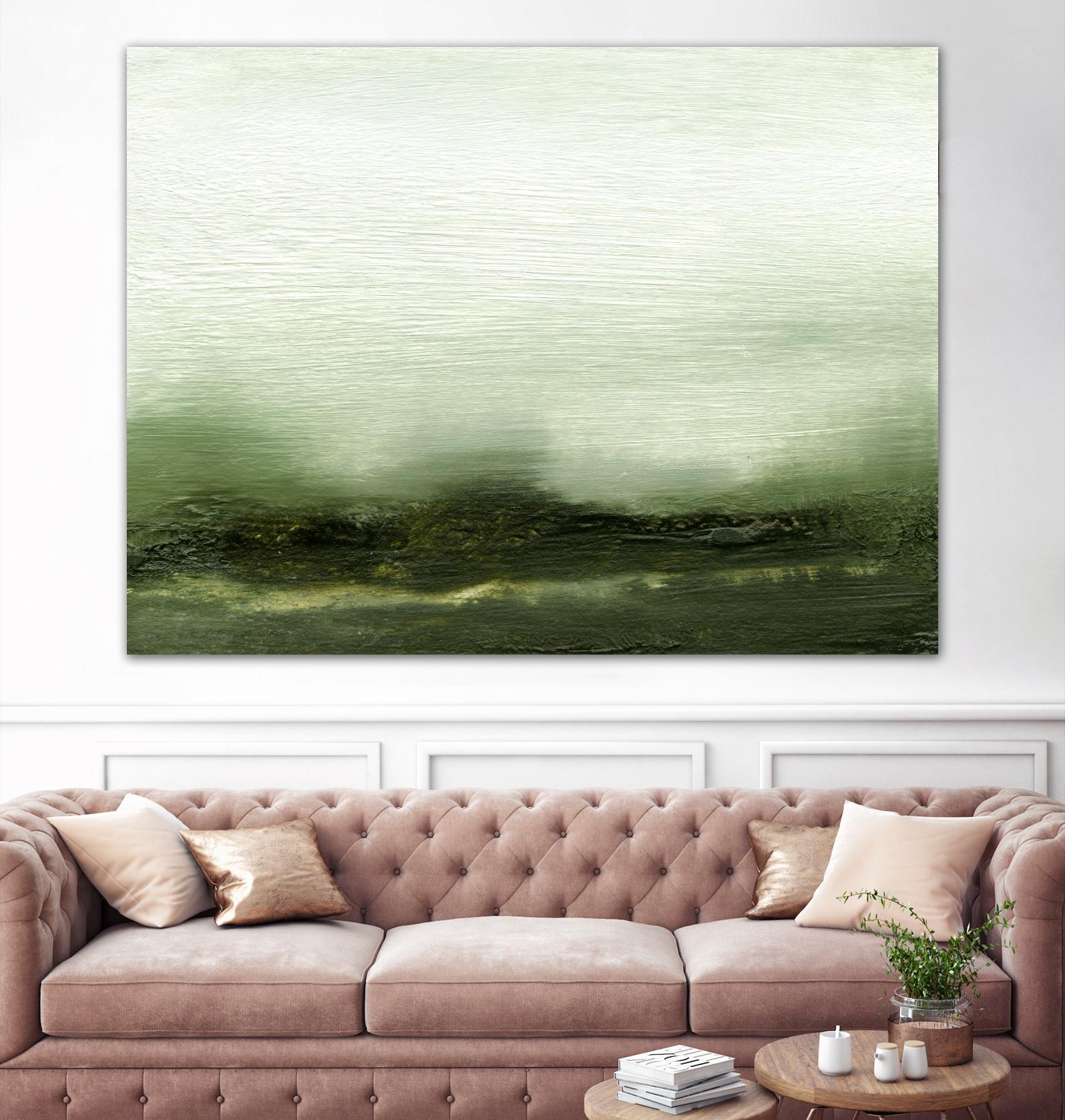 Verdant III by Sharon Gordon on GIANT ART - green abstract