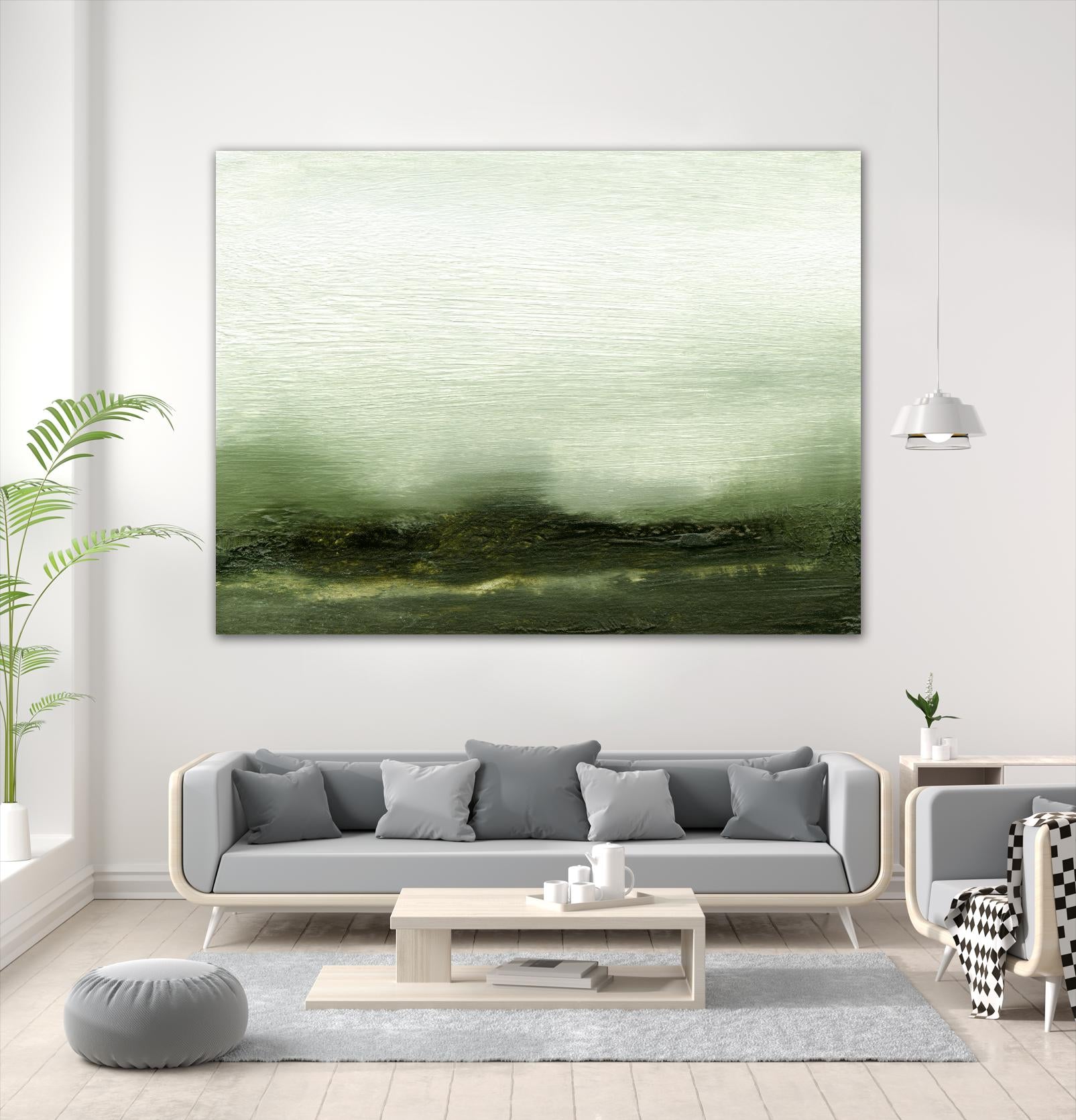 Verdant III by Sharon Gordon on GIANT ART - green abstract