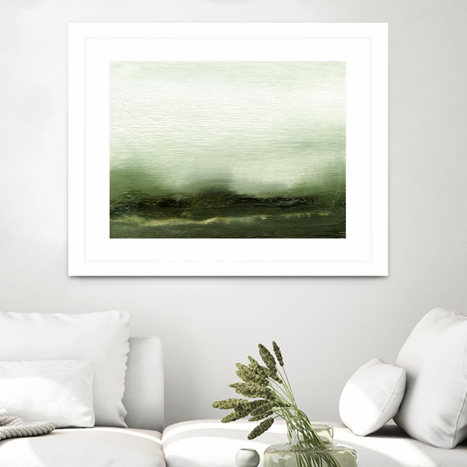 Verdant III by Sharon Gordon on GIANT ART - green abstract