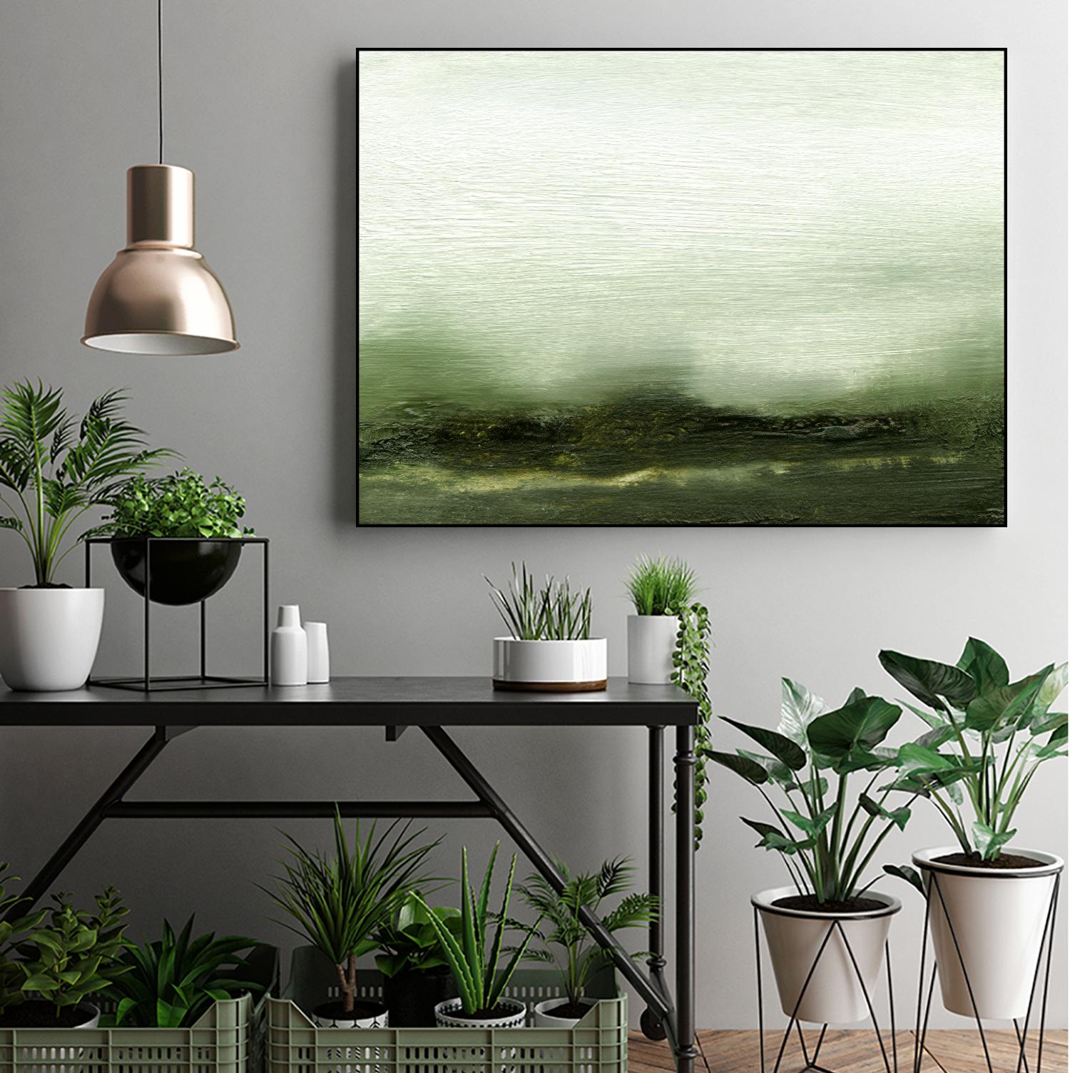 Verdant III by Sharon Gordon on GIANT ART - green abstract