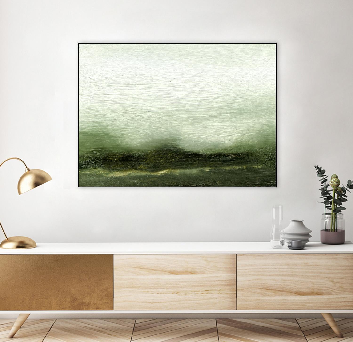 Verdant III by Sharon Gordon on GIANT ART - green abstract