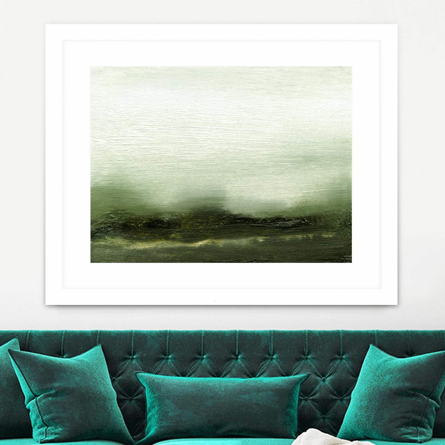 Verdant III by Sharon Gordon on GIANT ART - green abstract
