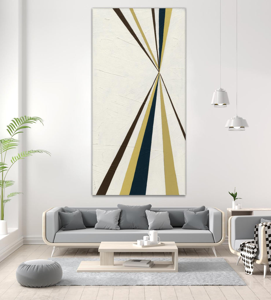 Vanishing Point I by June Erica Vess on GIANT ART - beige abstract