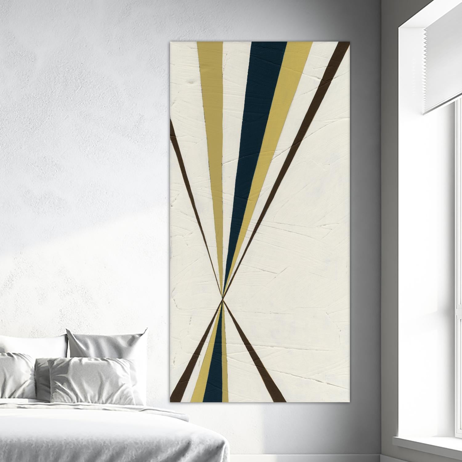 Vanishing Point II by June Erica Vess on GIANT ART - beige abstract geometrical