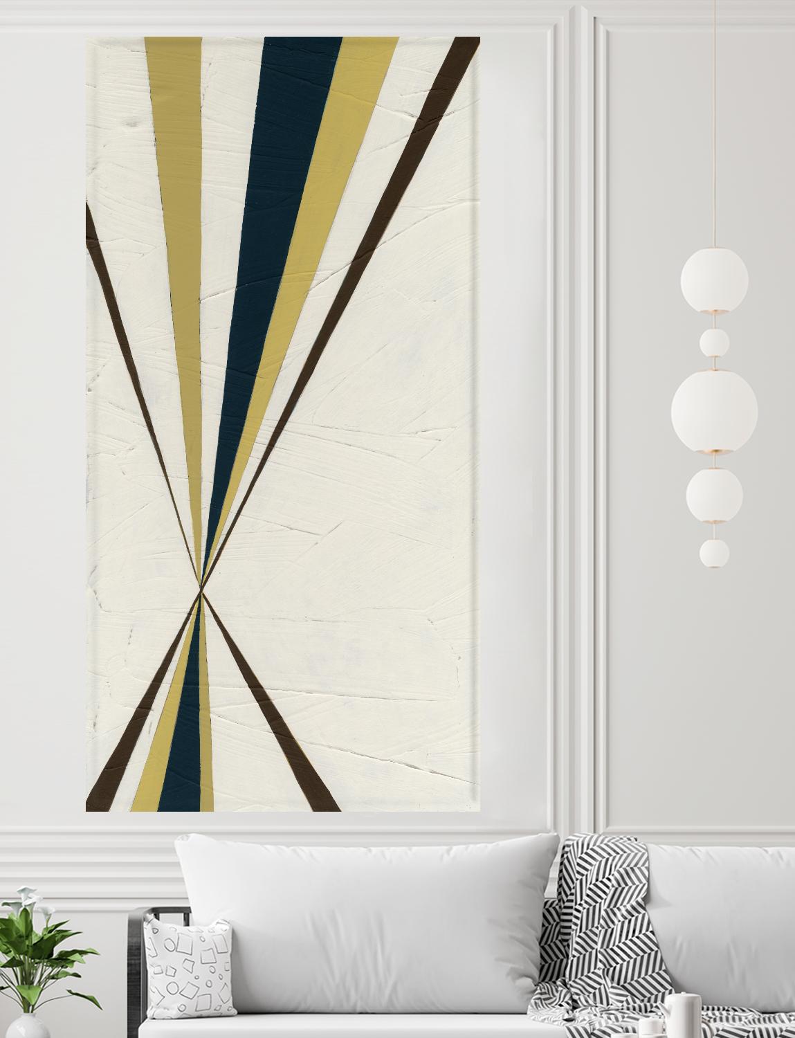 Vanishing Point II by June Erica Vess on GIANT ART - beige abstract geometrical