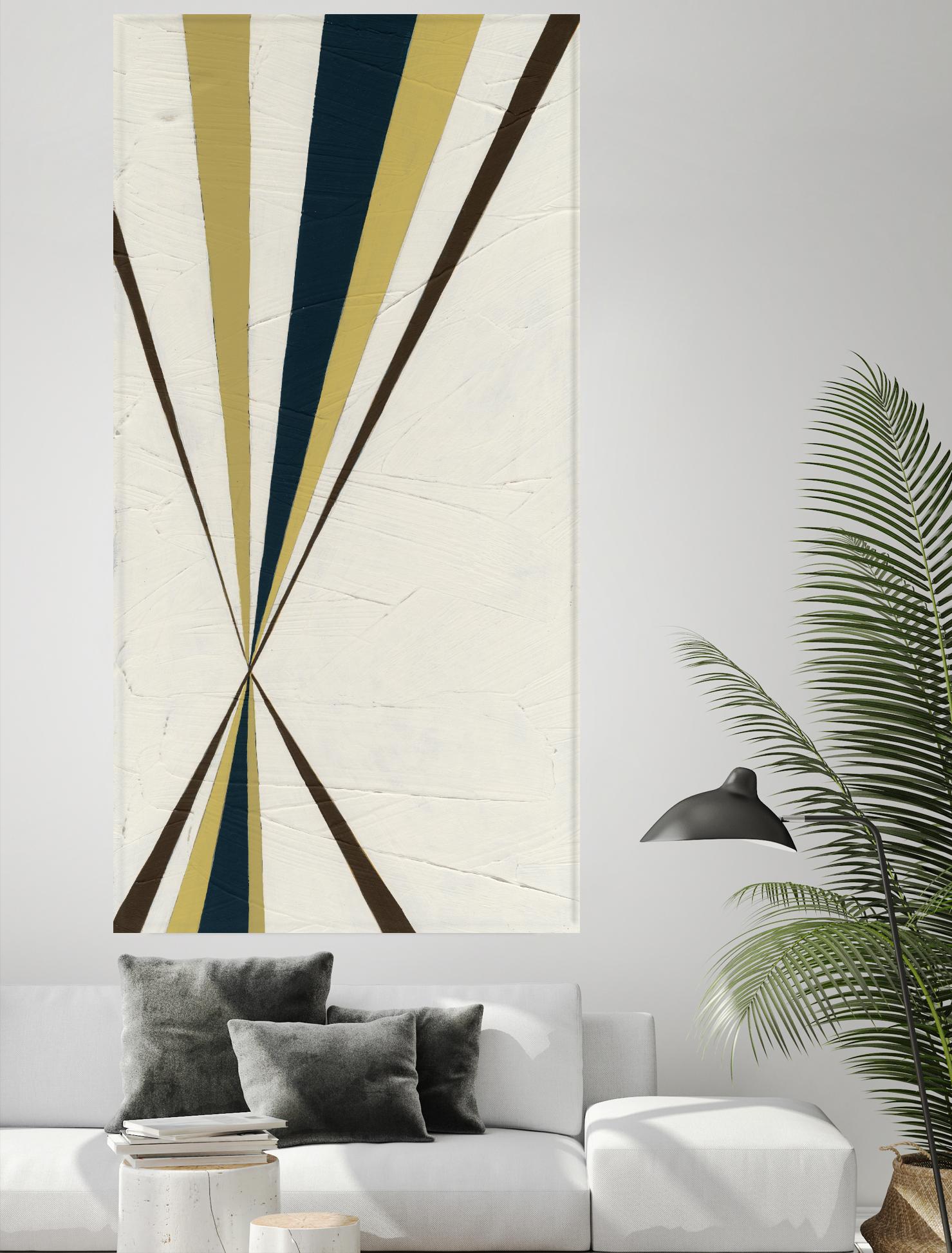 Vanishing Point II by June Erica Vess on GIANT ART - beige abstract geometrical