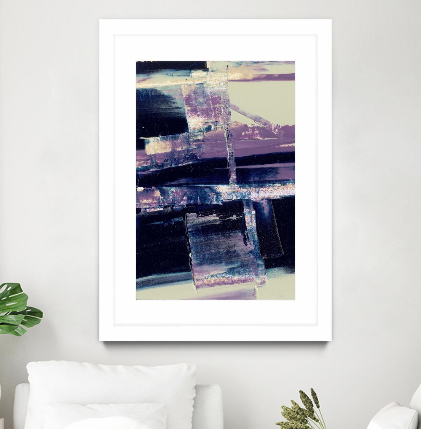 Violet Fusion I by Sharon Gordon on GIANT ART - pink abstract