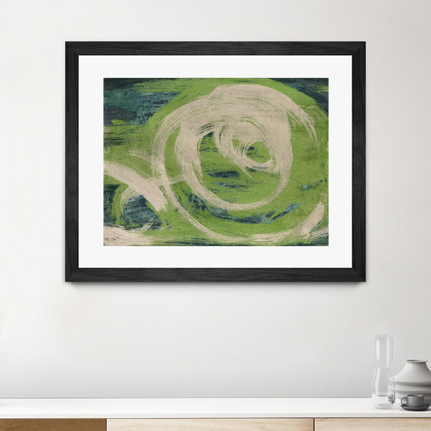 Waters Edge by Charles McMullen on GIANT ART - beige abstract