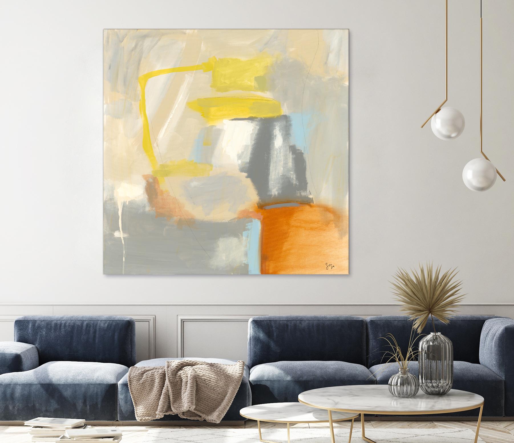 Sacred I by Sisa Jasper on GIANT ART - orange abstract