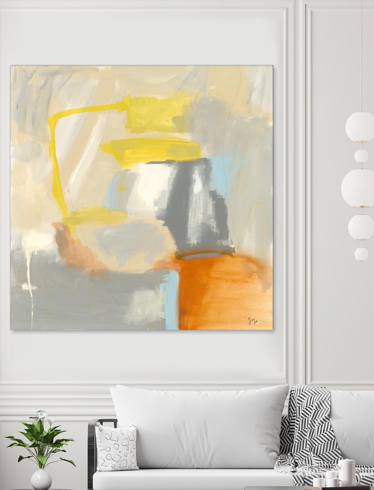 Sacred I by Sisa Jasper on GIANT ART - orange abstract