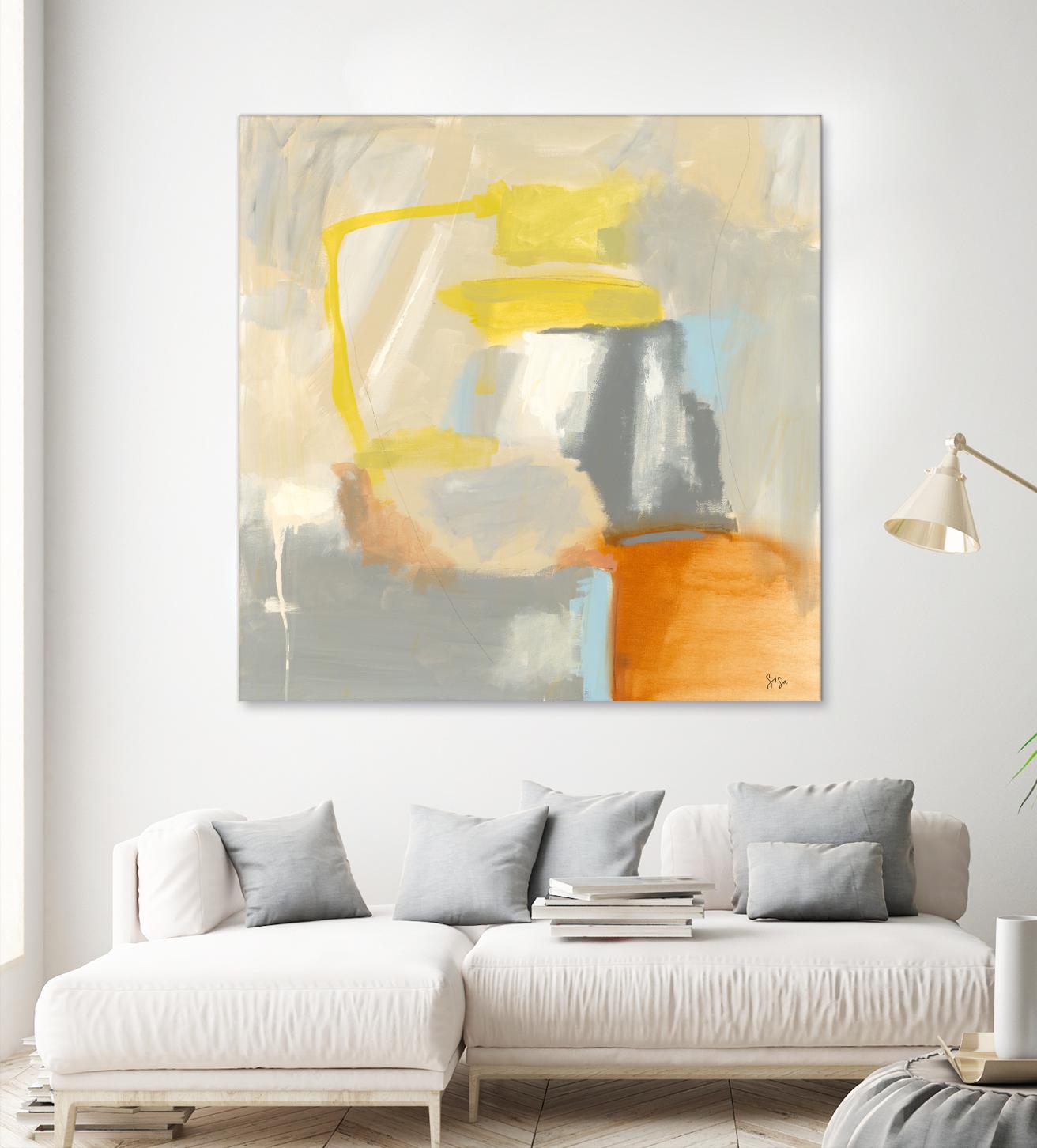 Sacred I by Sisa Jasper on GIANT ART - orange abstract