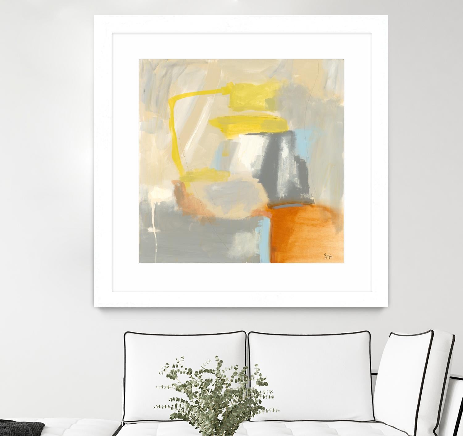 Sacred I by Sisa Jasper on GIANT ART - orange abstract