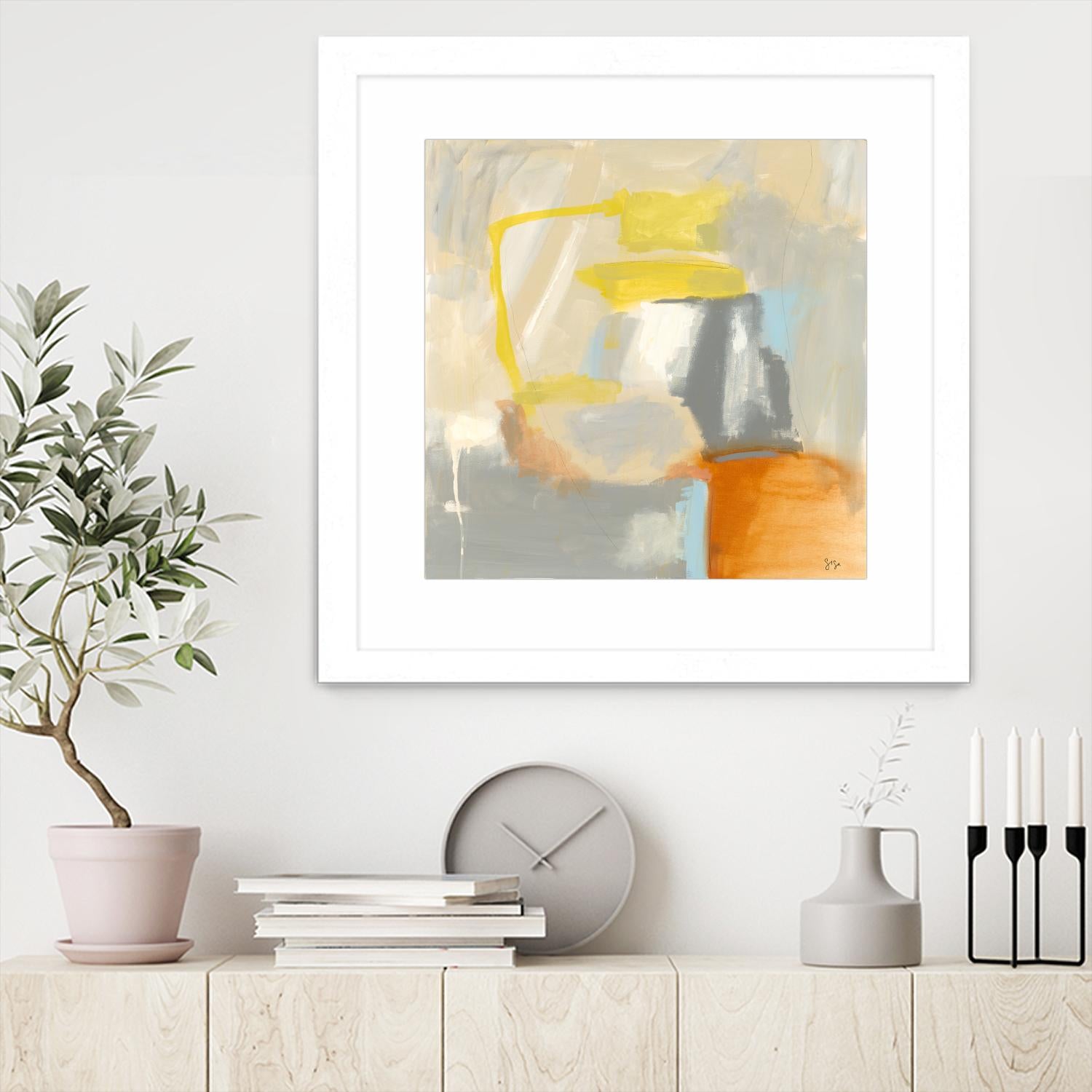 Sacred I by Sisa Jasper on GIANT ART - orange abstract