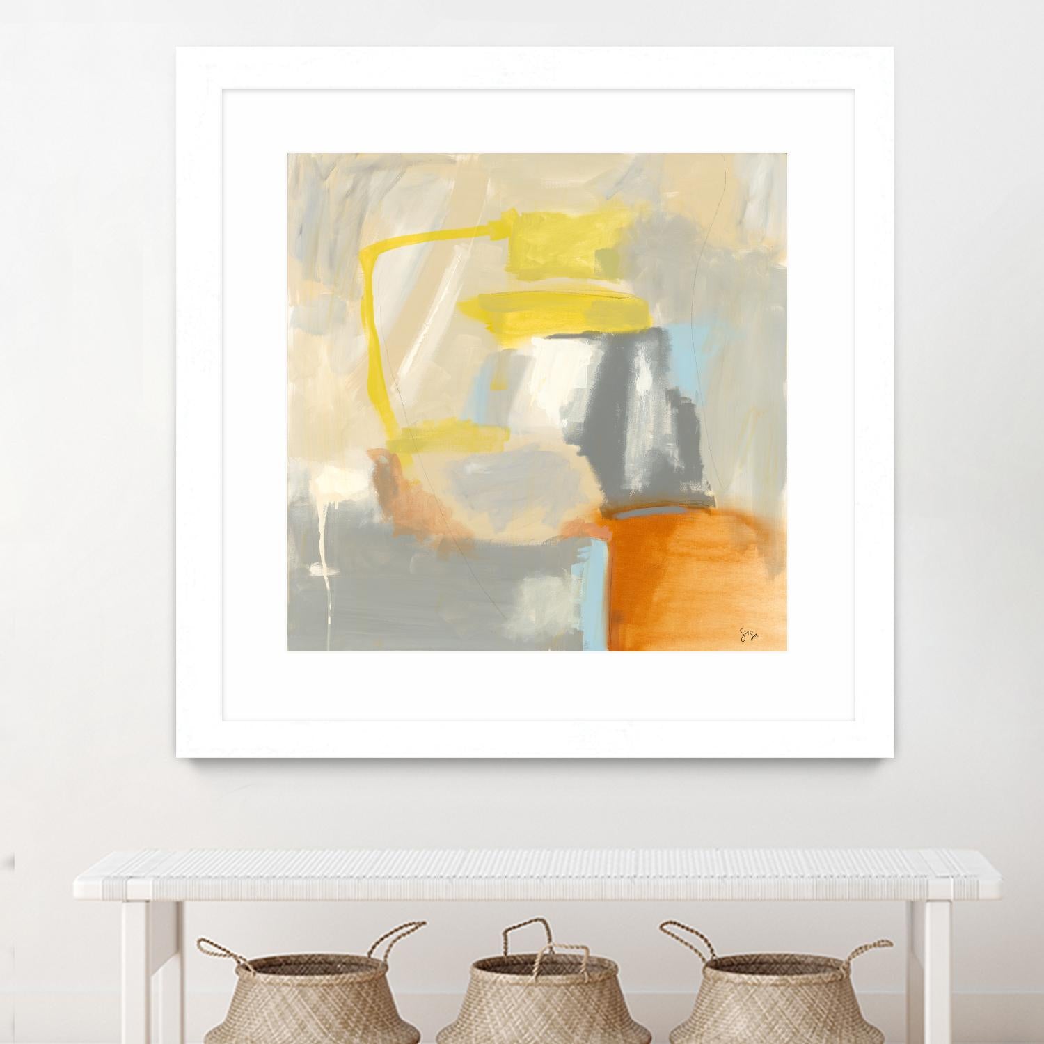 Sacred I by Sisa Jasper on GIANT ART - orange abstract