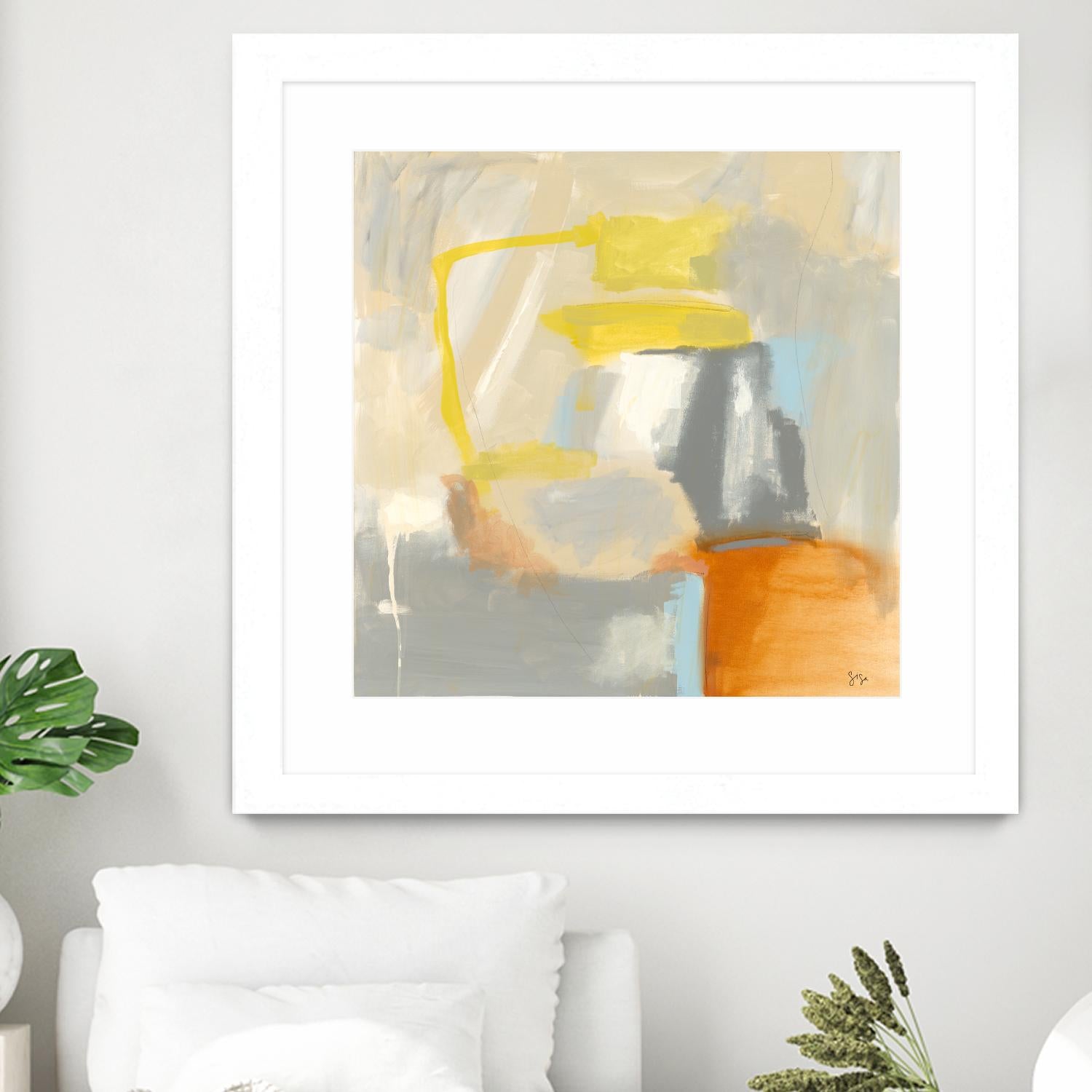 Sacred I by Sisa Jasper on GIANT ART - orange abstract