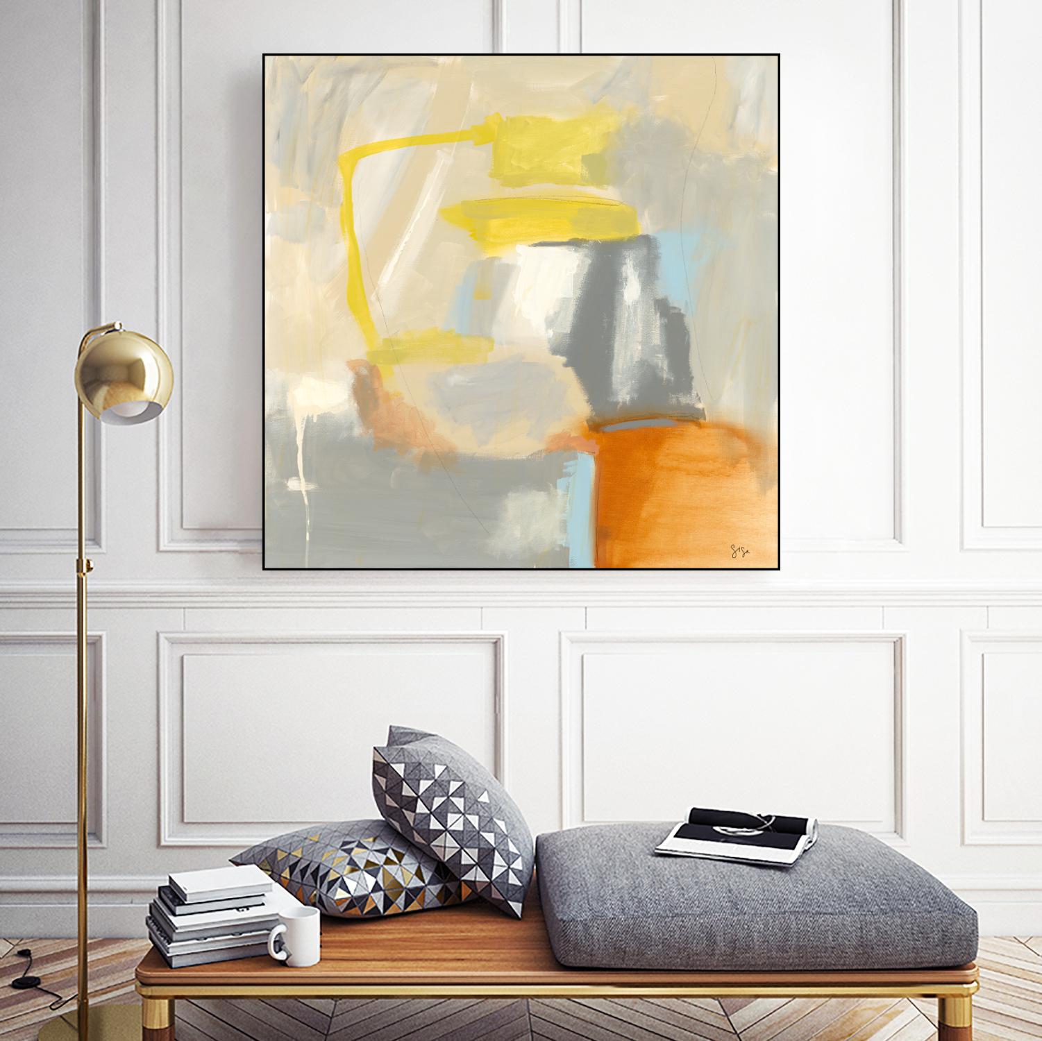 Sacred I by Sisa Jasper on GIANT ART - orange abstract