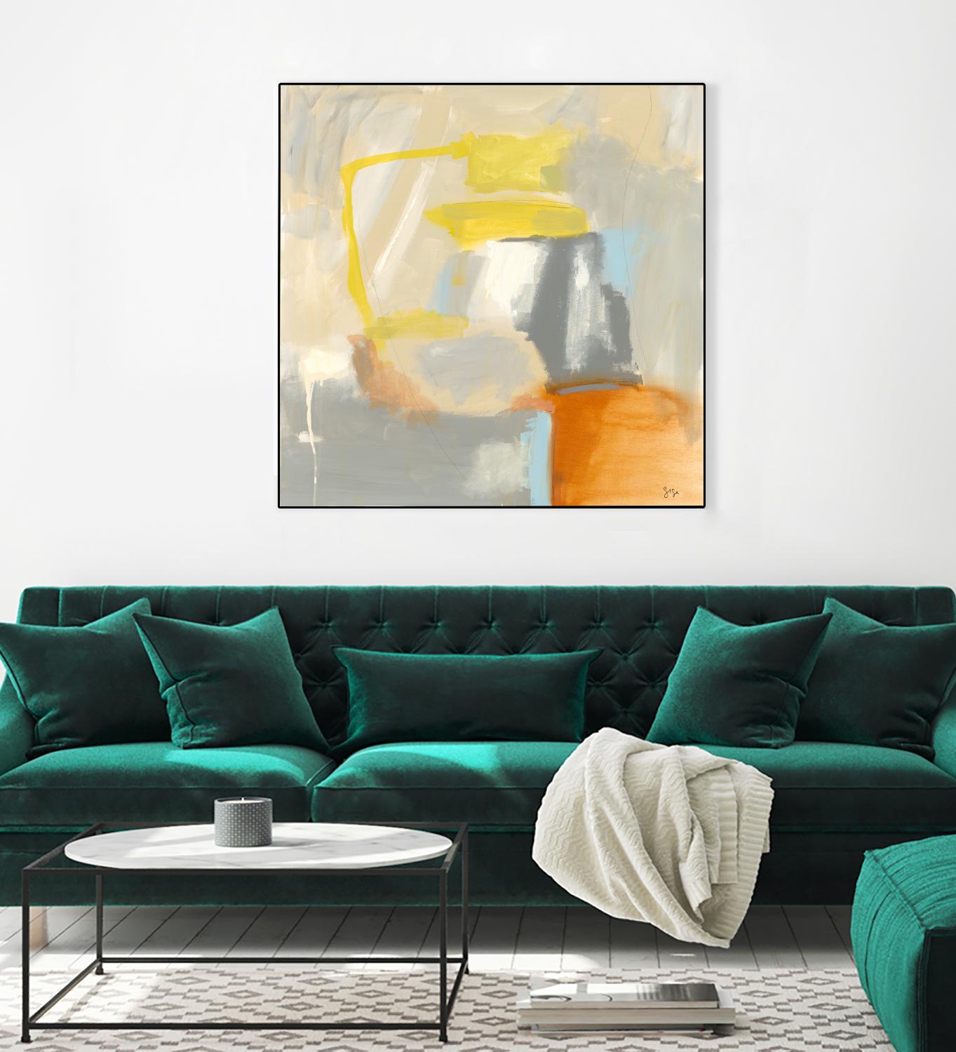 Sacred I by Sisa Jasper on GIANT ART - orange abstract