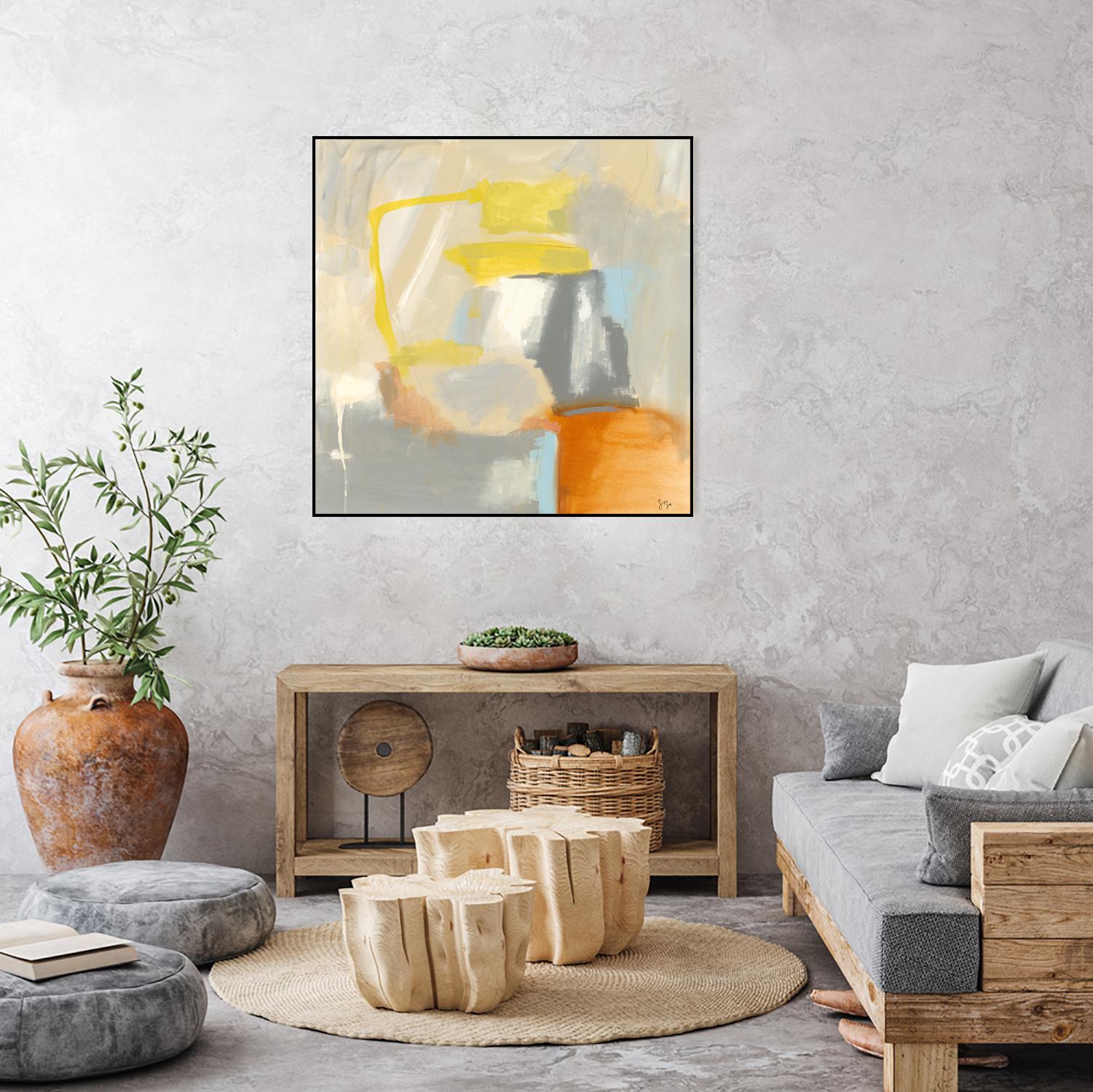 Sacred I by Sisa Jasper on GIANT ART - orange abstract