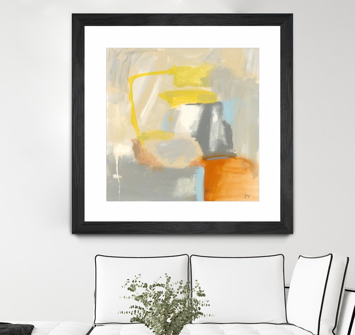 Sacred I by Sisa Jasper on GIANT ART - orange abstract