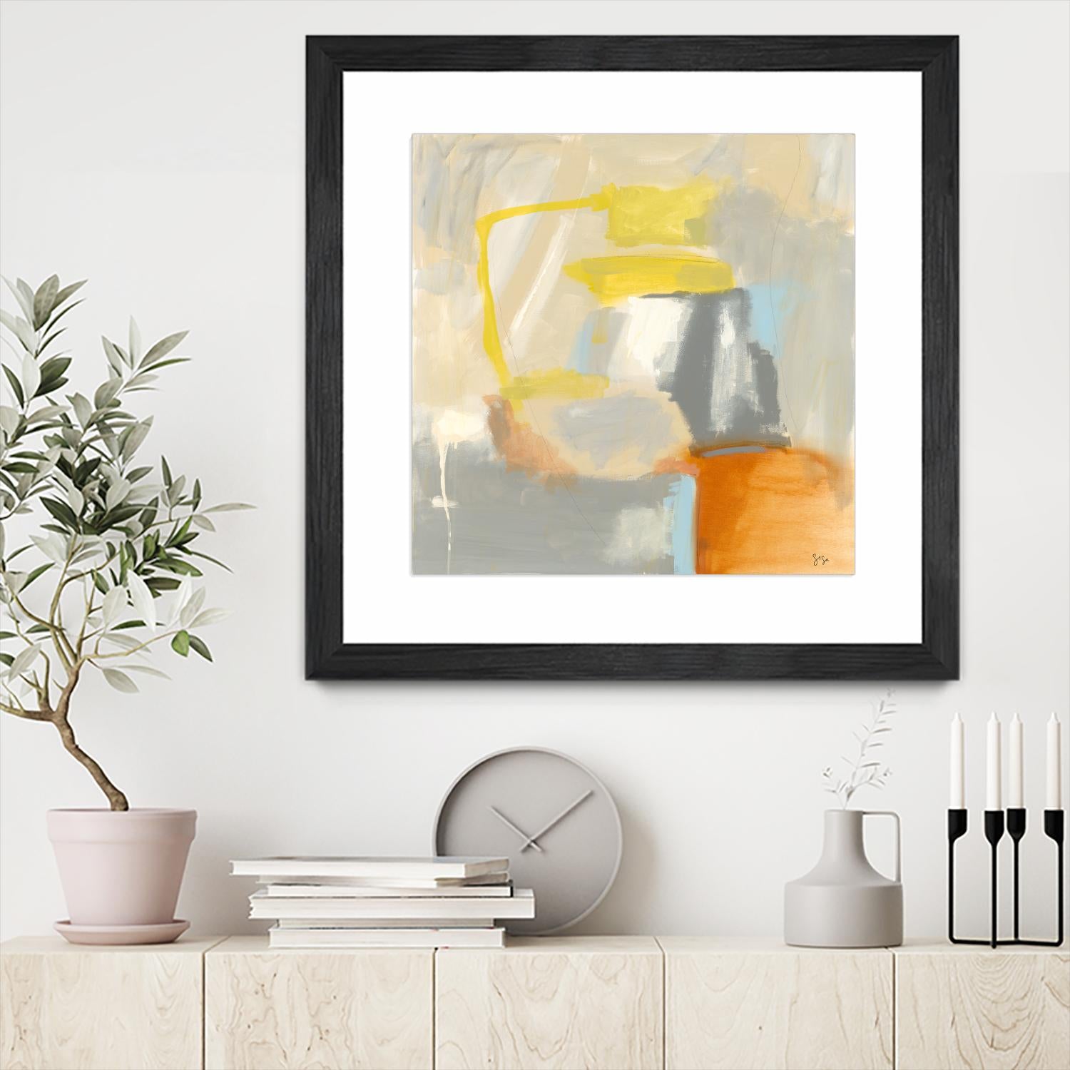 Sacred I by Sisa Jasper on GIANT ART - orange abstract