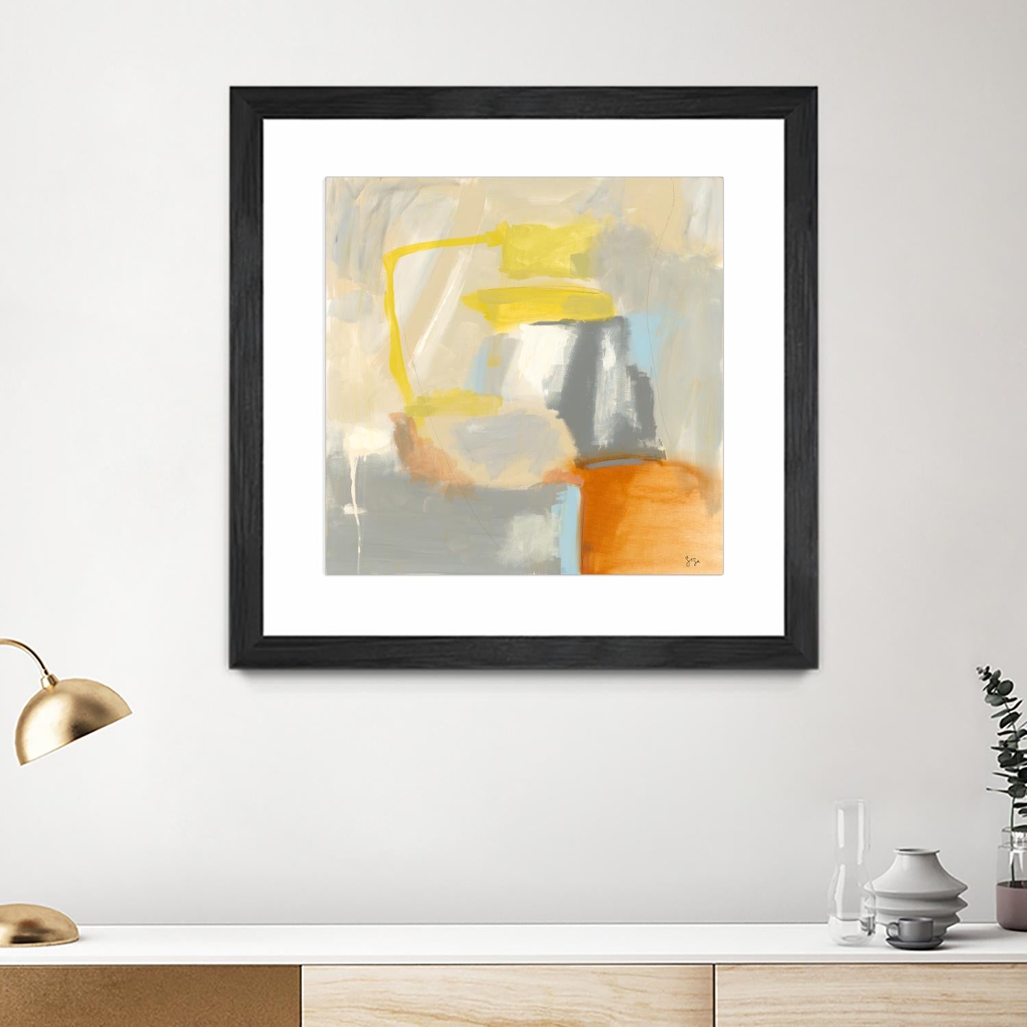 Sacred I by Sisa Jasper on GIANT ART - orange abstract