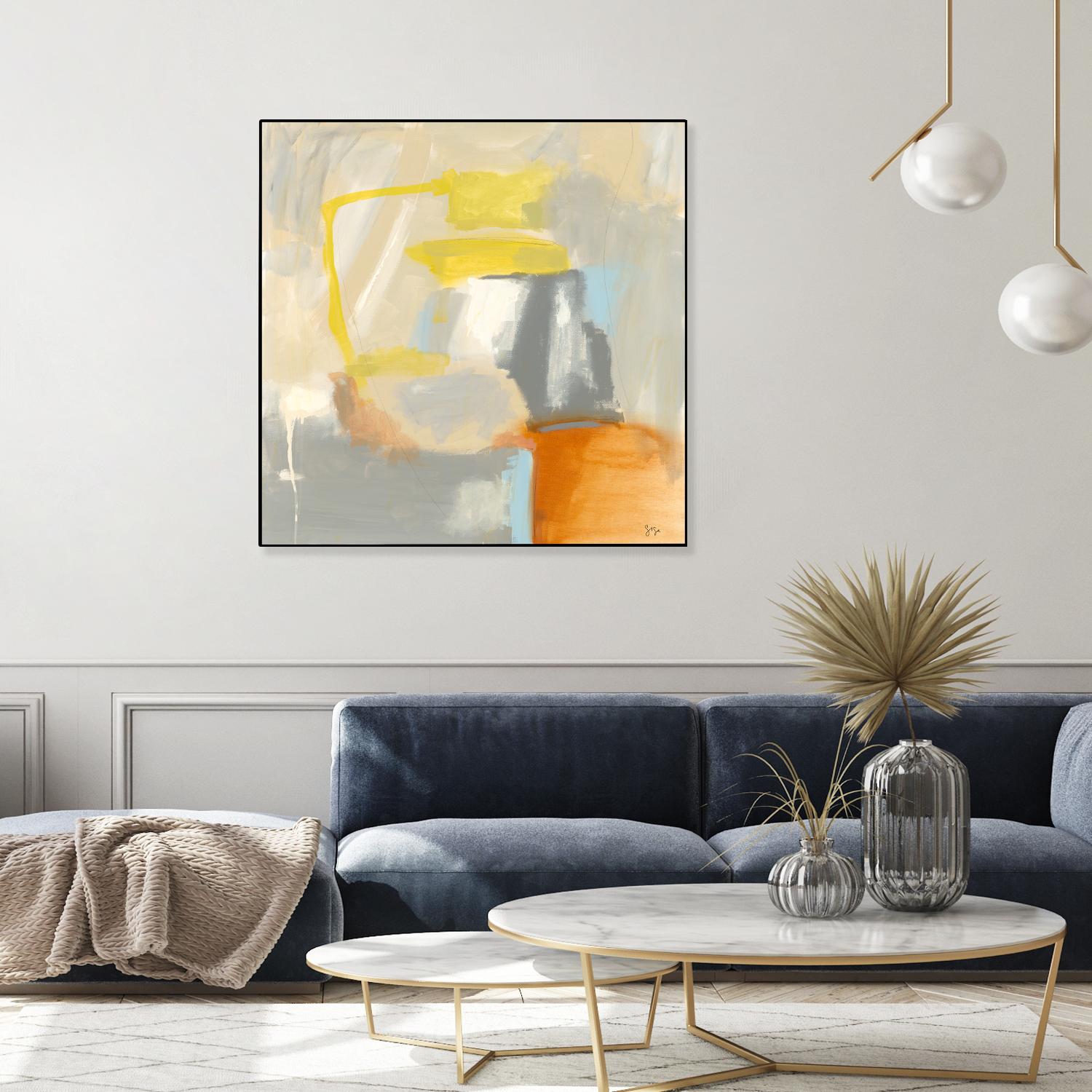 Sacred I by Sisa Jasper on GIANT ART - orange abstract