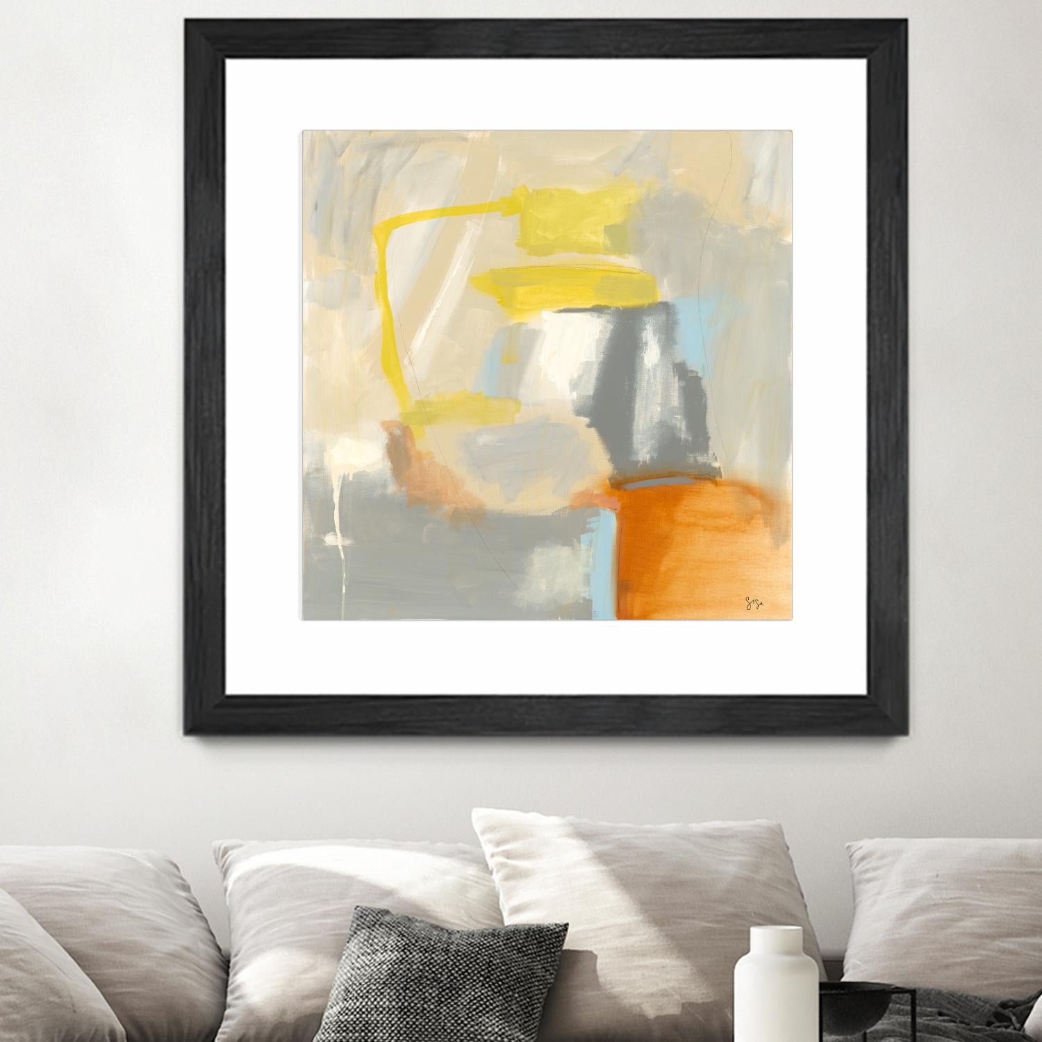 Sacred I by Sisa Jasper on GIANT ART - orange abstract