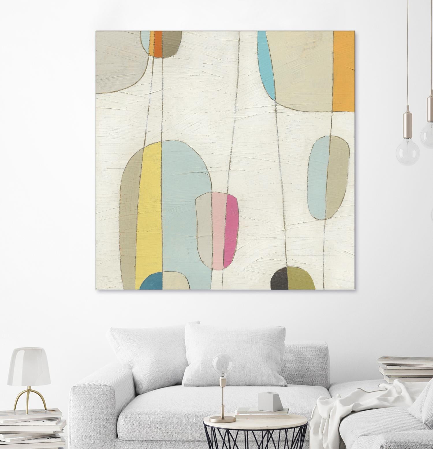 Molecular Motion IV by June Erica Vess on GIANT ART - beige shapes