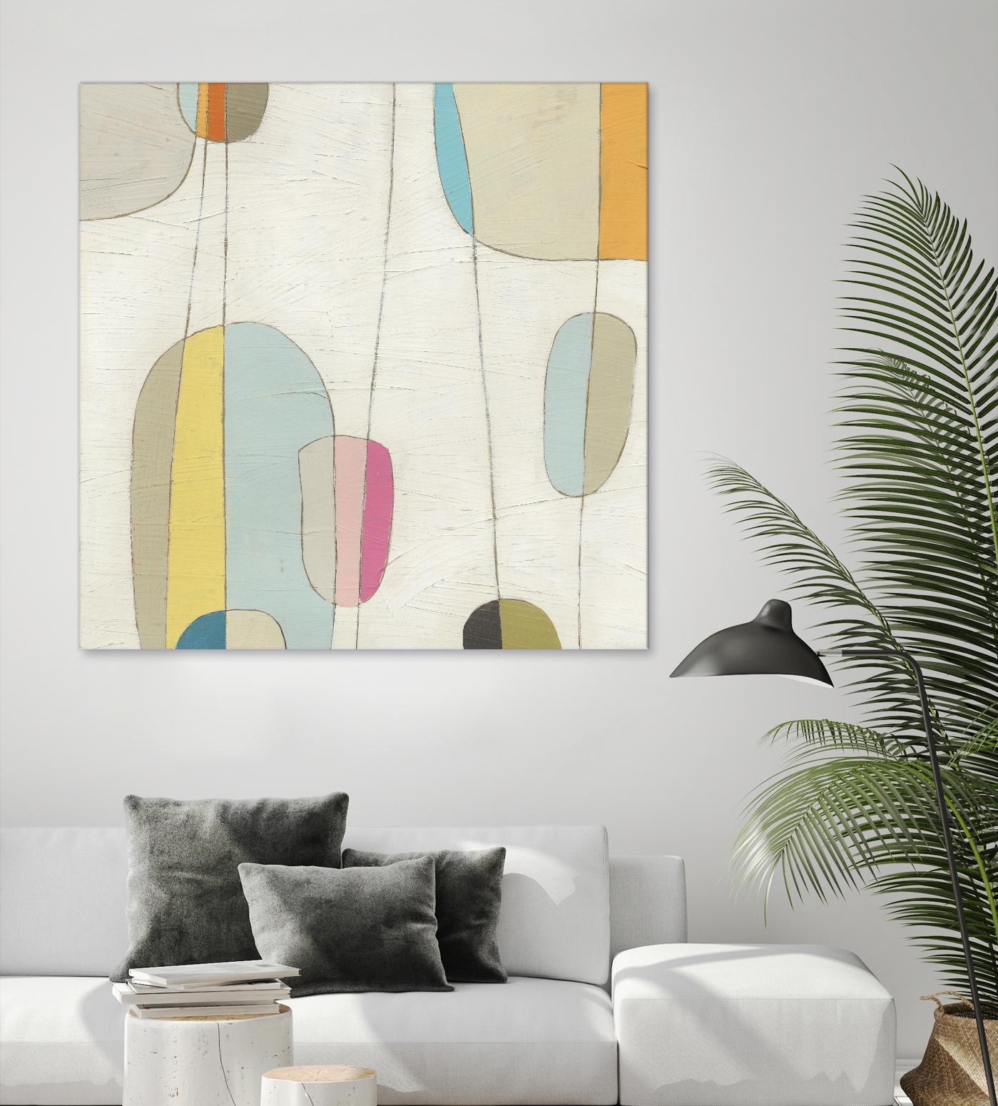 Molecular Motion IV by June Erica Vess on GIANT ART - beige shapes