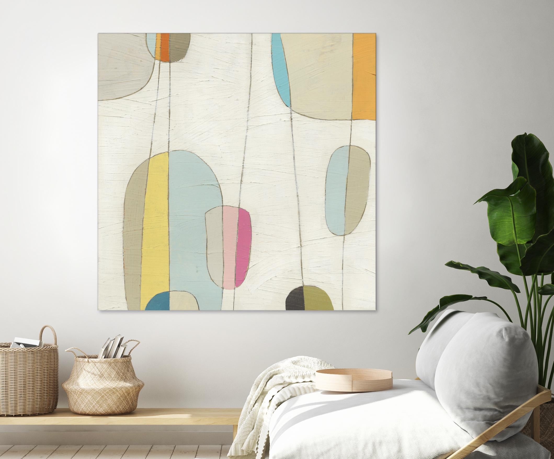 Molecular Motion IV by June Erica Vess on GIANT ART - beige shapes