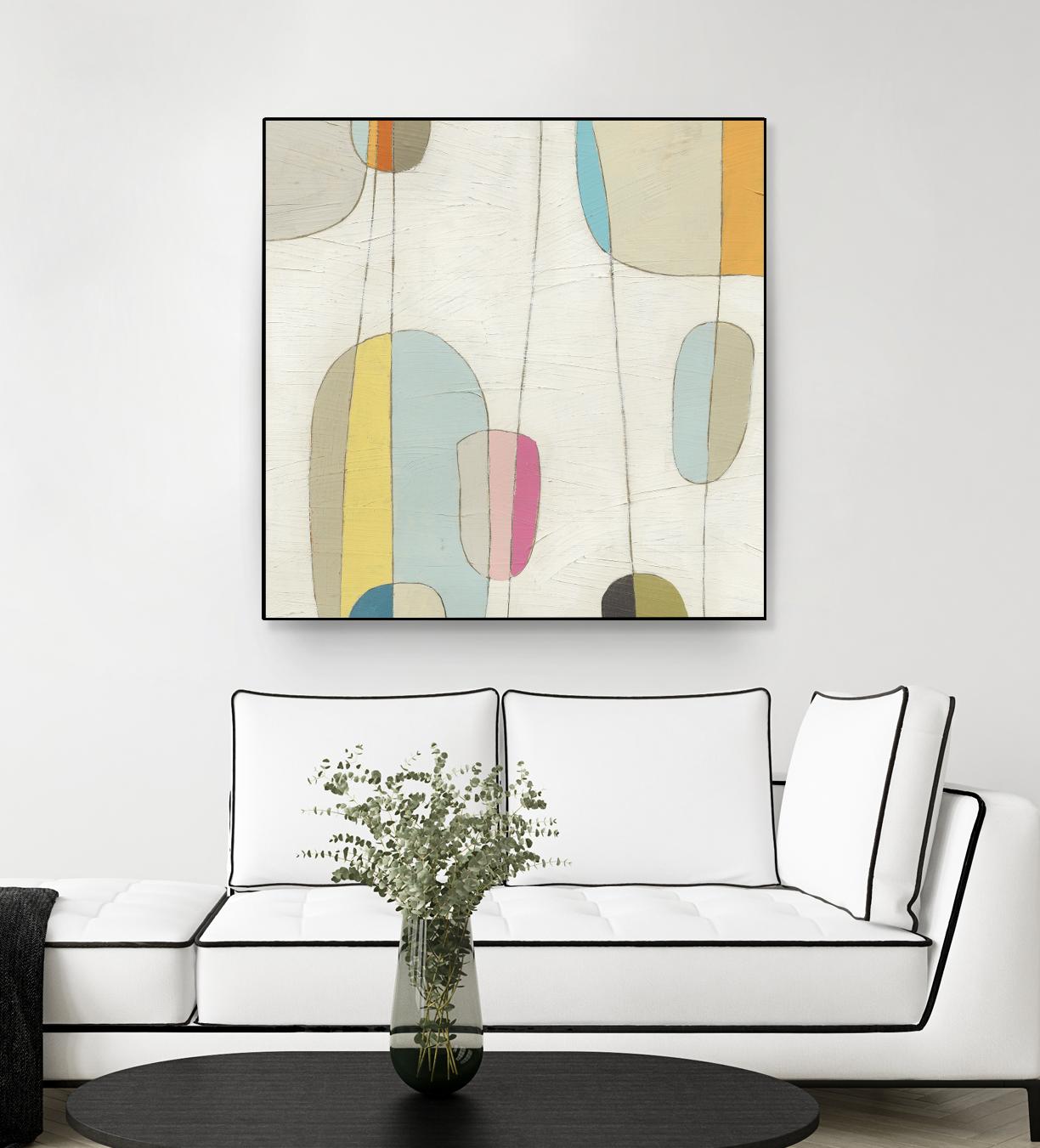 Molecular Motion IV by June Erica Vess on GIANT ART - beige shapes