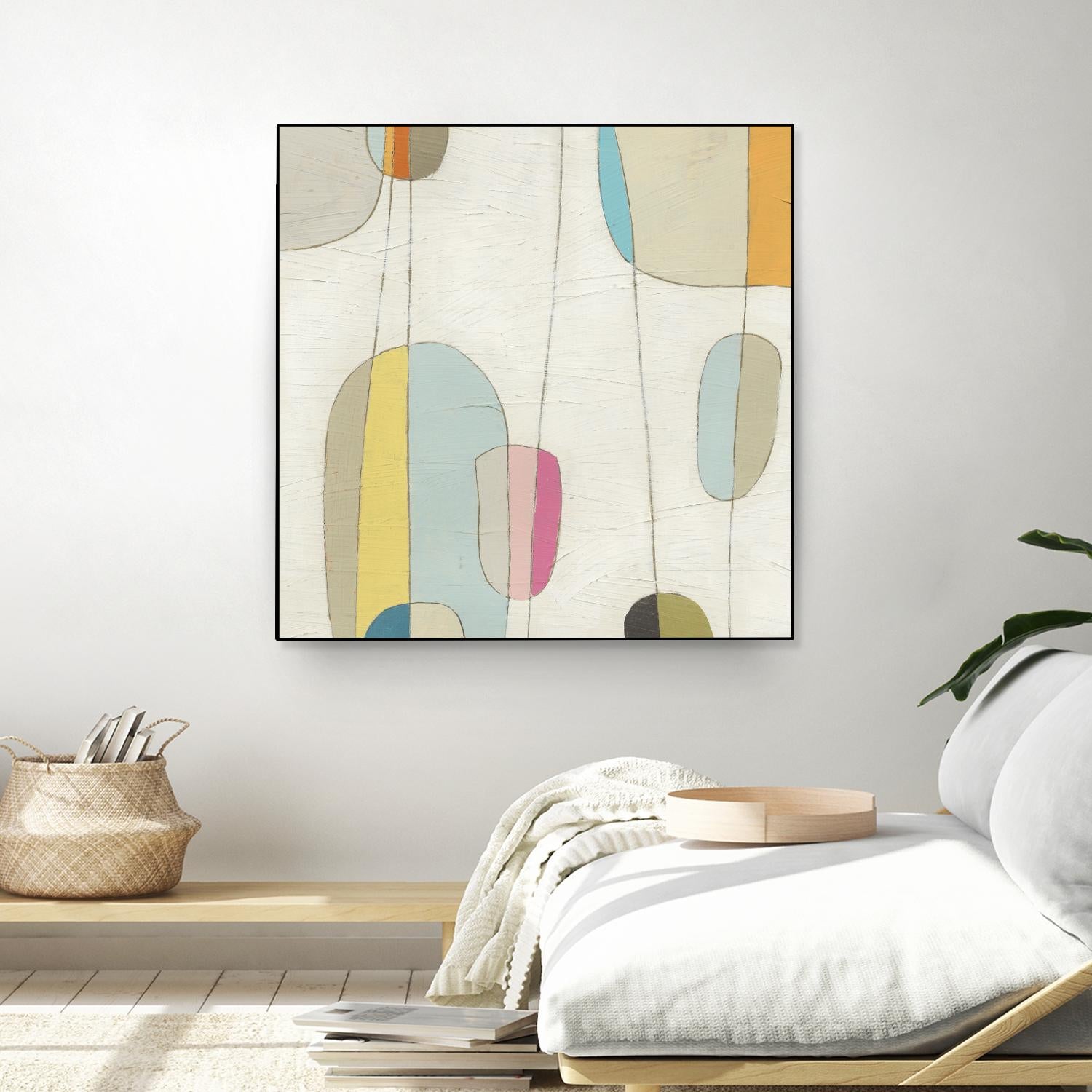 Molecular Motion IV by June Erica Vess on GIANT ART - beige shapes