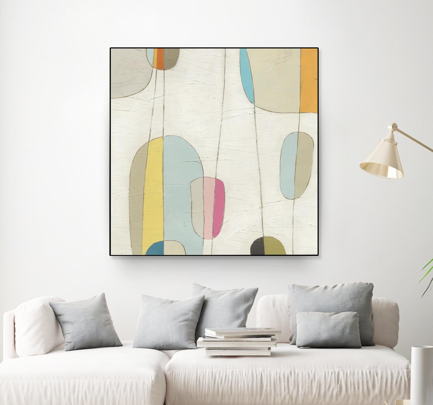 Molecular Motion IV by June Erica Vess on GIANT ART - beige shapes