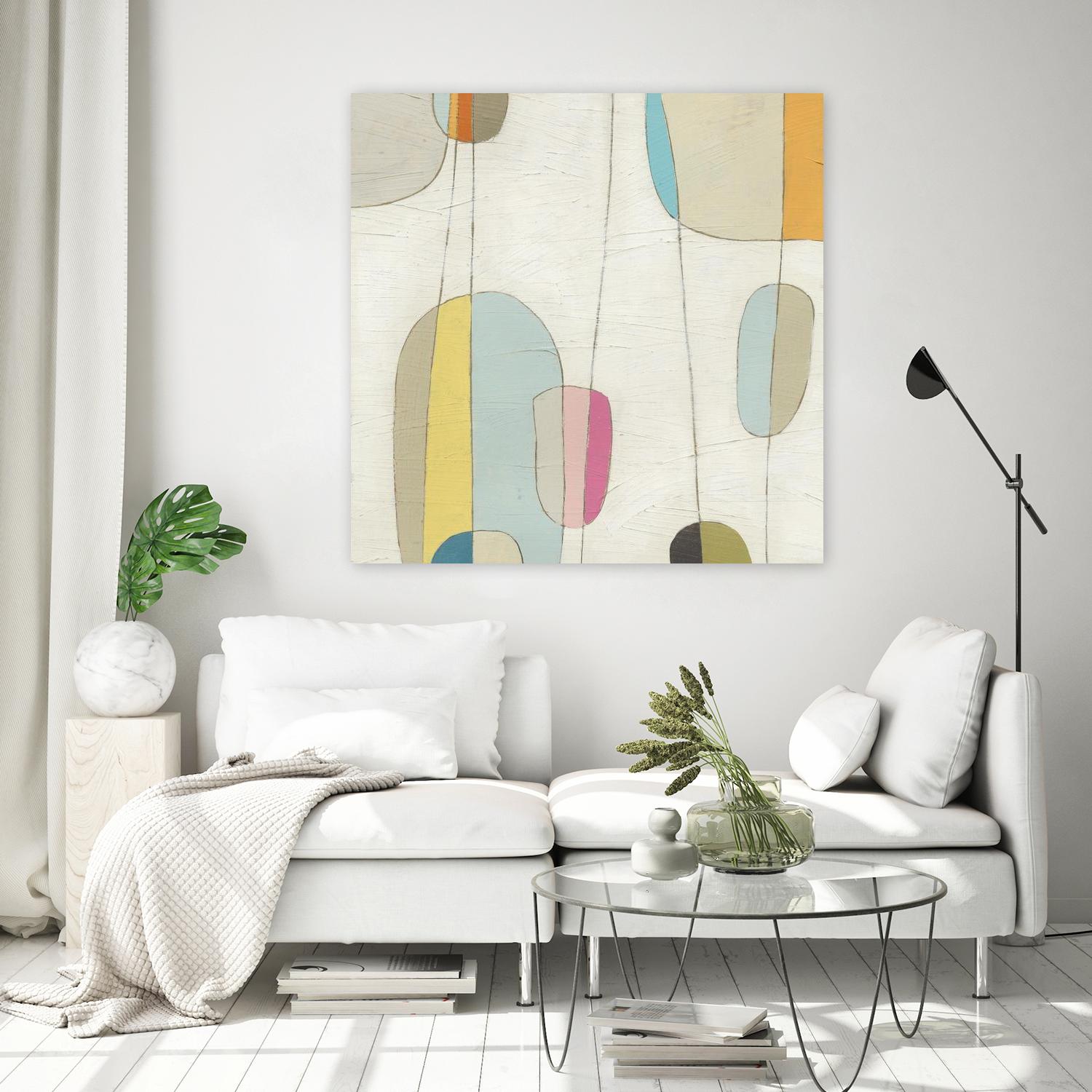 Molecular Motion IV by June Erica Vess on GIANT ART - beige shapes