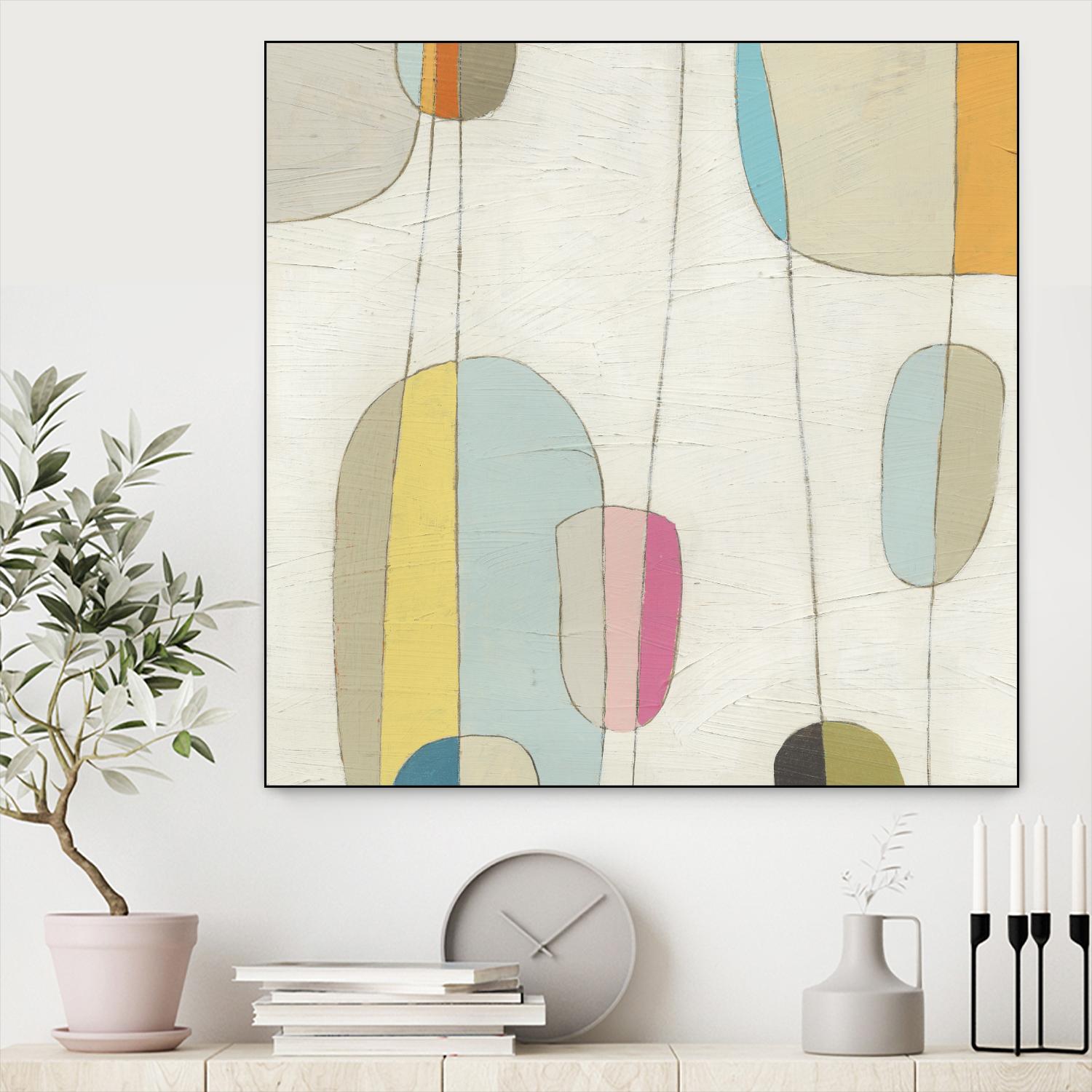 Molecular Motion IV by June Erica Vess on GIANT ART - beige shapes