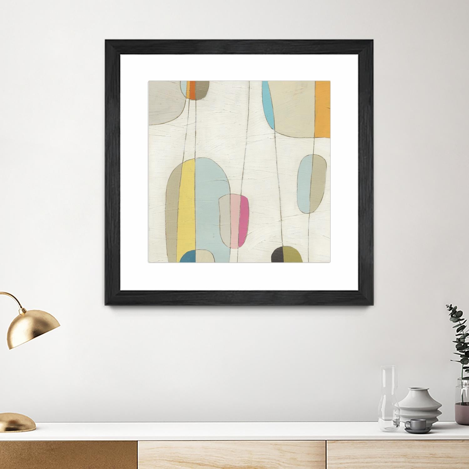 Molecular Motion IV by June Erica Vess on GIANT ART - beige shapes