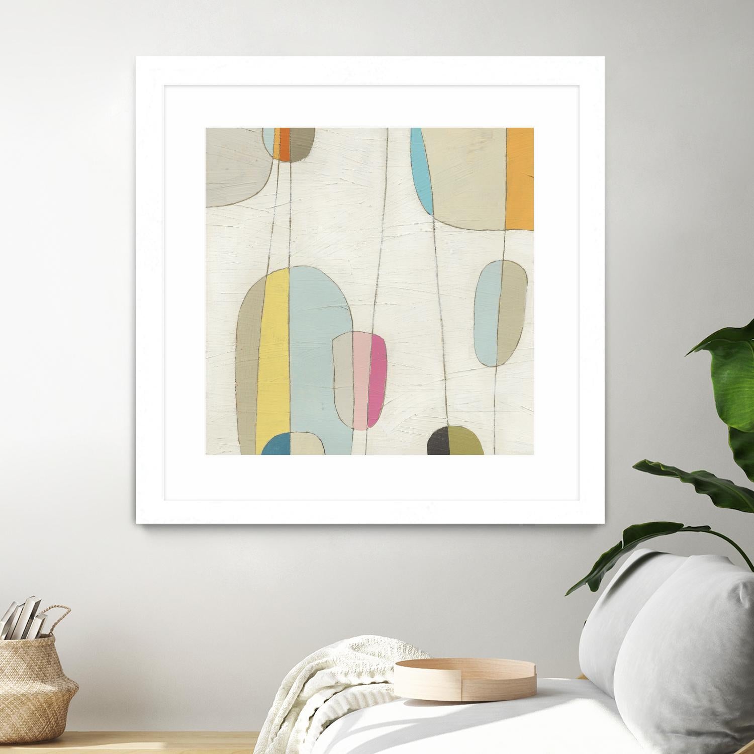 Molecular Motion IV by June Erica Vess on GIANT ART - beige shapes