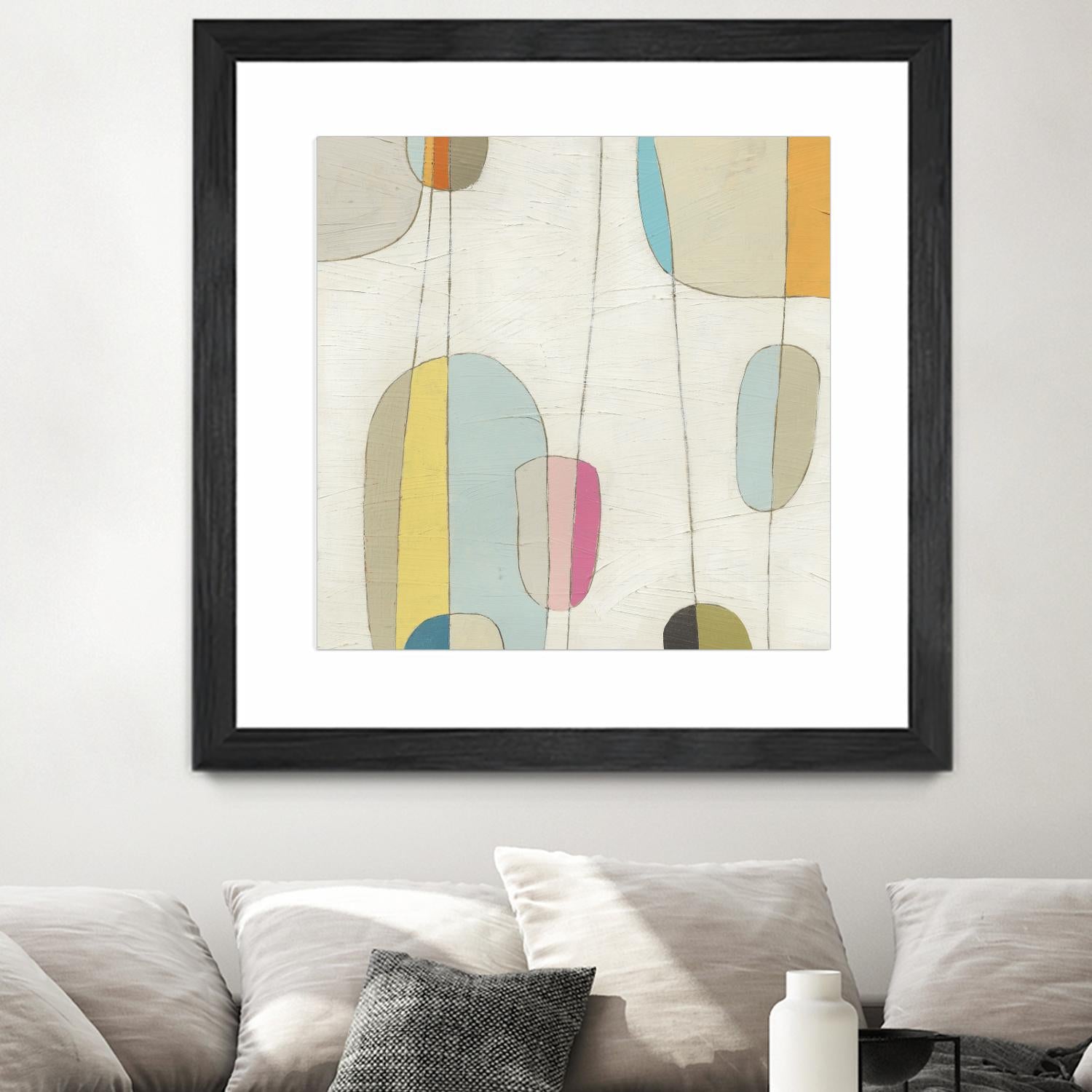 Molecular Motion IV by June Erica Vess on GIANT ART - beige shapes