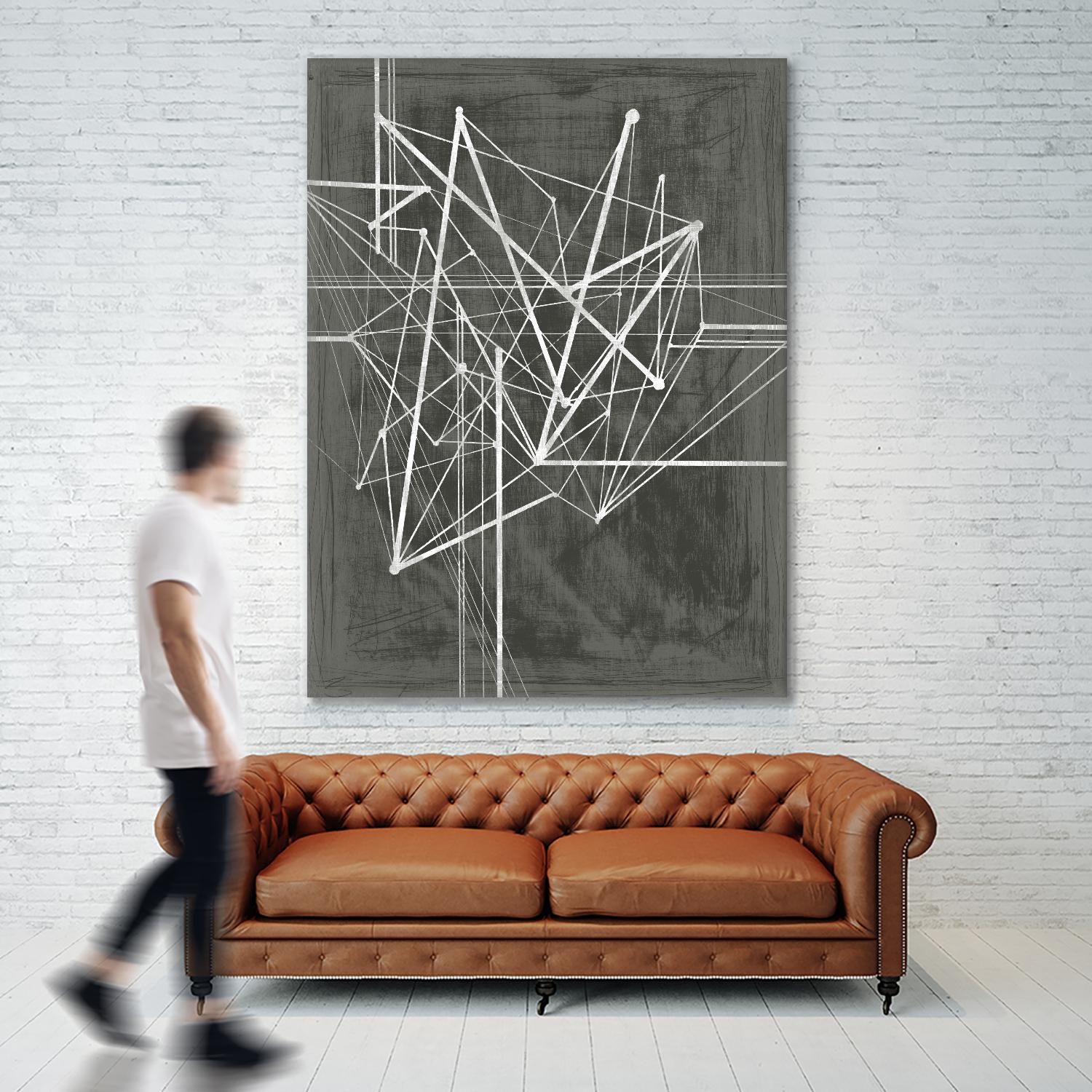 Vertices I by Ethan Harper on GIANT ART - white abstract