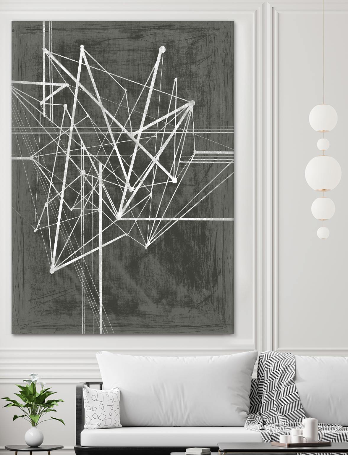 Vertices I by Ethan Harper on GIANT ART - white abstract