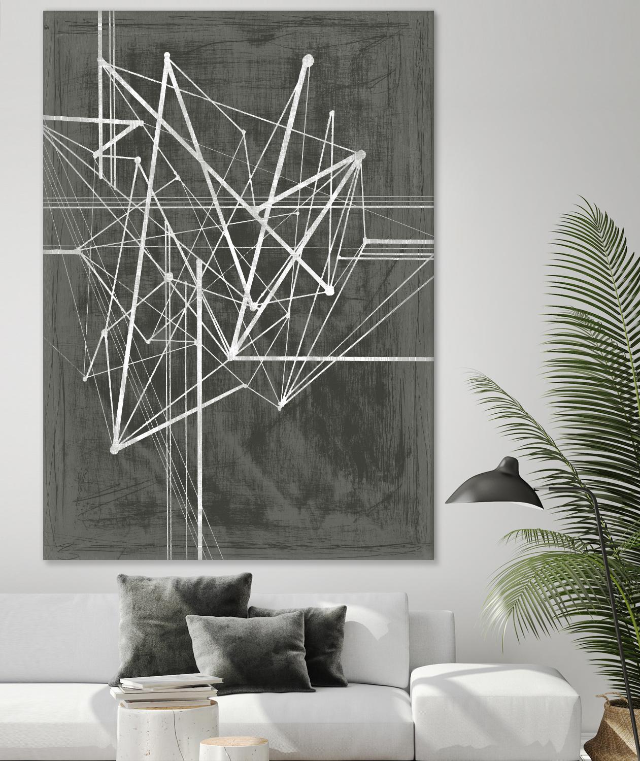 Vertices I by Ethan Harper on GIANT ART - white abstract